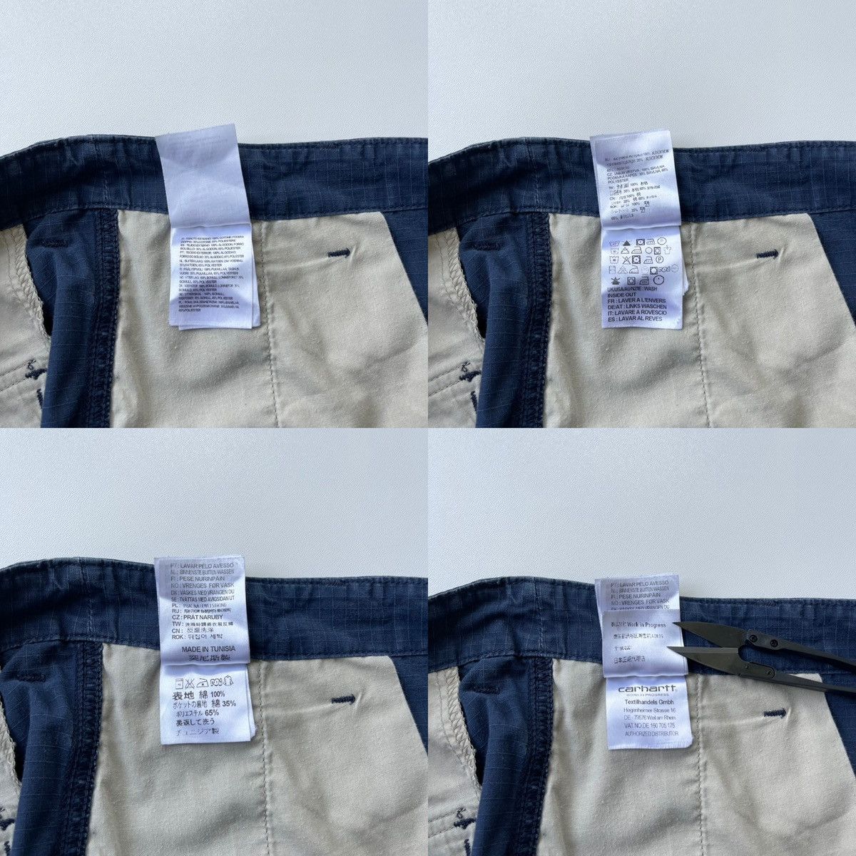 Carhartt Wip Carhartt WIP Regular Fit Cargo Baggy Pants Washed Blue Size US 38 / EU 54 - 10 Thumbnail
