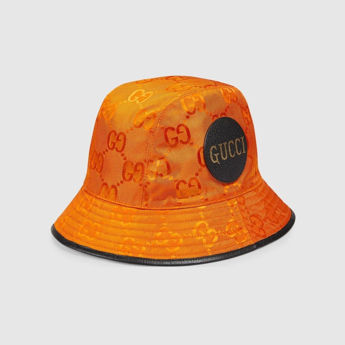 image of Gucci GG Off The Grid Bucket Hat In Orange, Men's