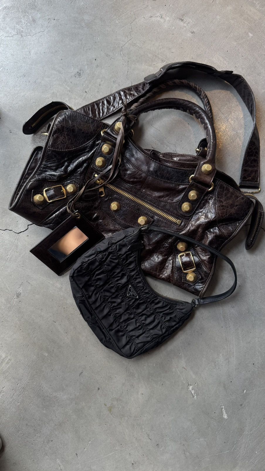 Balenciaga Balenciaga Balenciaga Brown Leather GGH Part Time Tote Size ONE SIZE - 3 Thumbnail