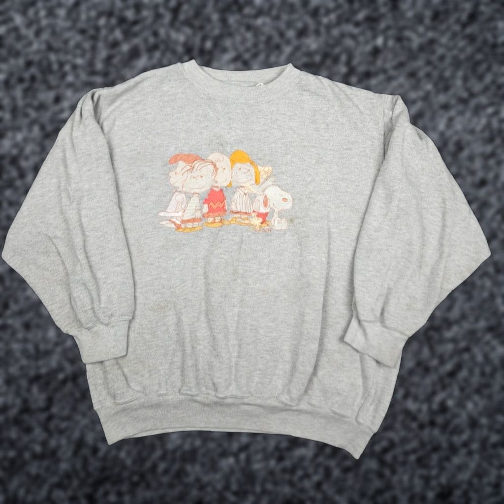 Peanuts **VINTAGE PEANUTS SNOOPY BLITZZ EMBROIDERED GRAY LARGE SWEATSHIRT** User: **VINTAGE PEANUTS SNOOPY GRAY EMBROIDERED BLITZZ LARGE SWEATSHIRT** Size US L / EU 52-54 / 3 - 1 Thumbnail
