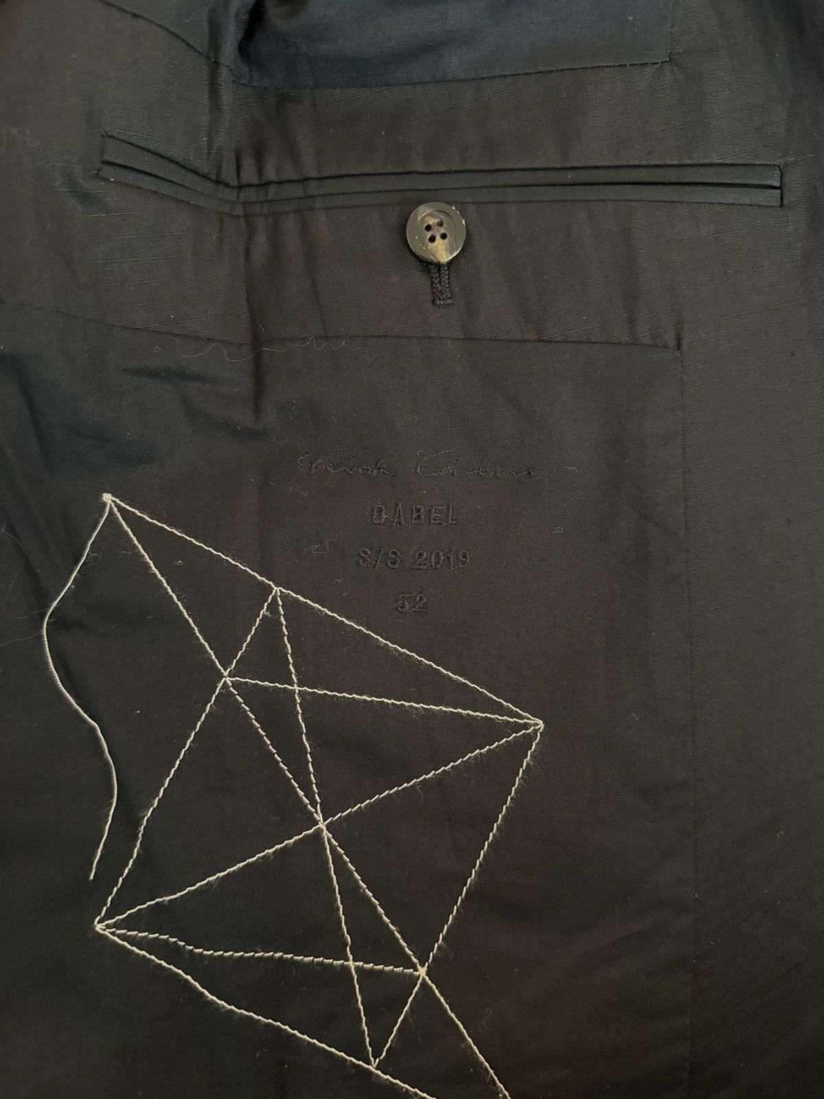 Rick Owens SS19 Babel Ripstop Cotton Blazer Sz52 Size 52R - 4 Thumbnail