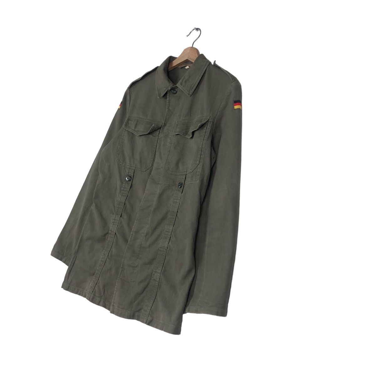 Vintage 🔥Vintage Chore Military Jacket Germany Flag Multi Pocket Size US M / EU 48-50 / 2 - 2 Thumbnail