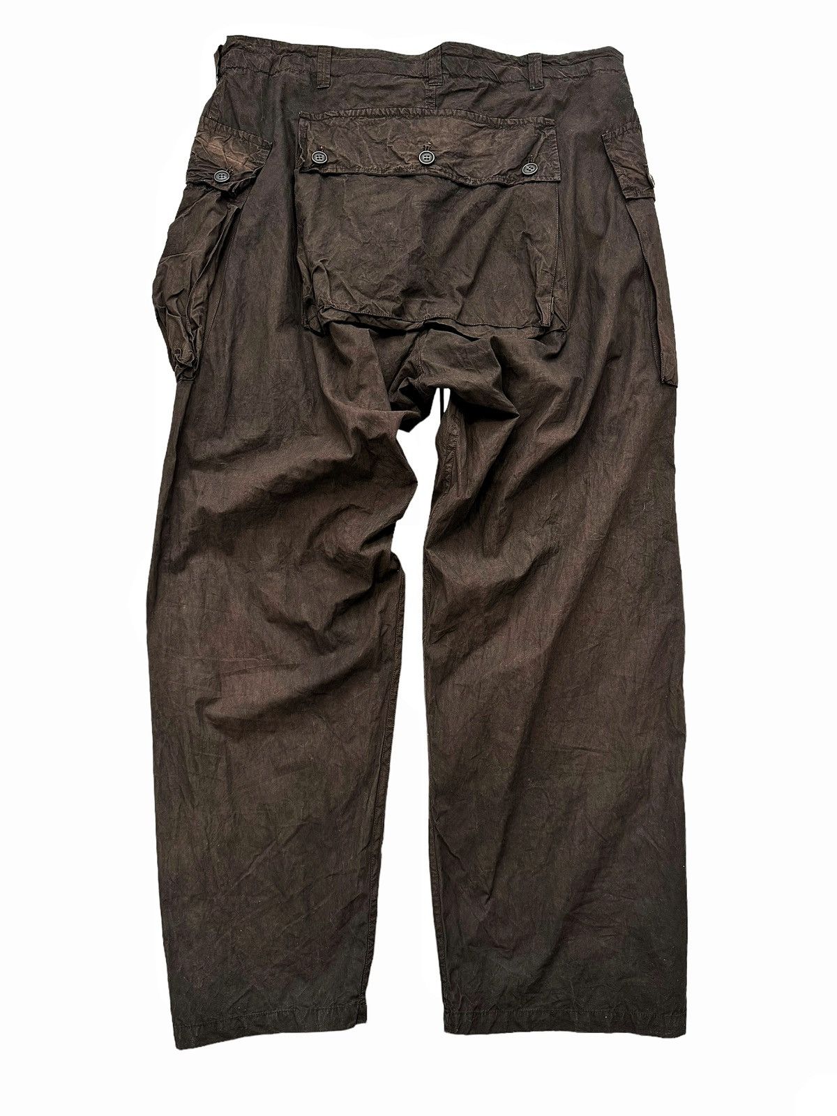 Beaugan Sz1 Monkey Cargo Mud Dye Pants (Brown) Size US 32 / EU 48 - 6 Thumbnail