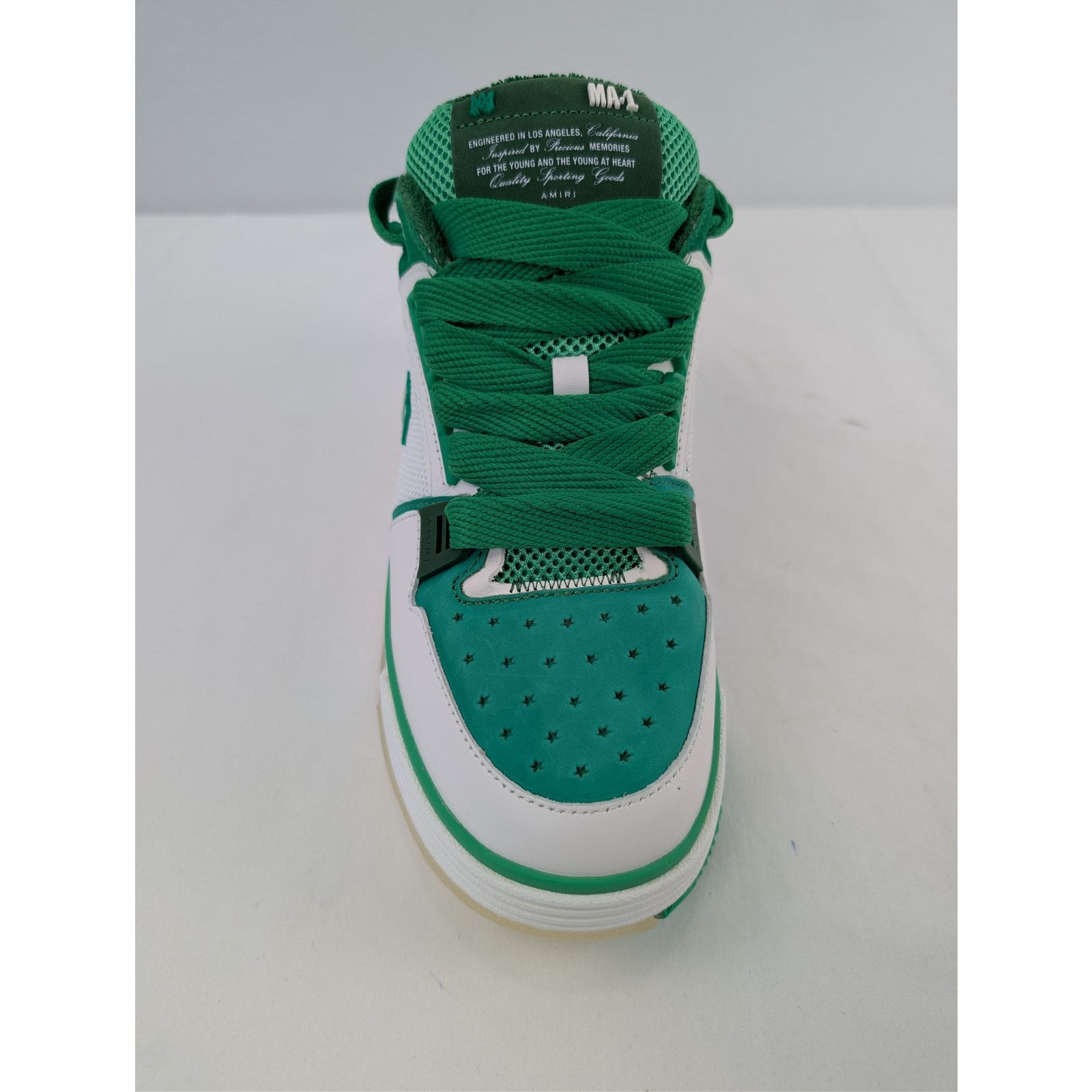 Amiri o1rshd1 MA-1 Low-Top Sneakers in White / Green Size US 11 / EU 44 - 16 Thumbnail