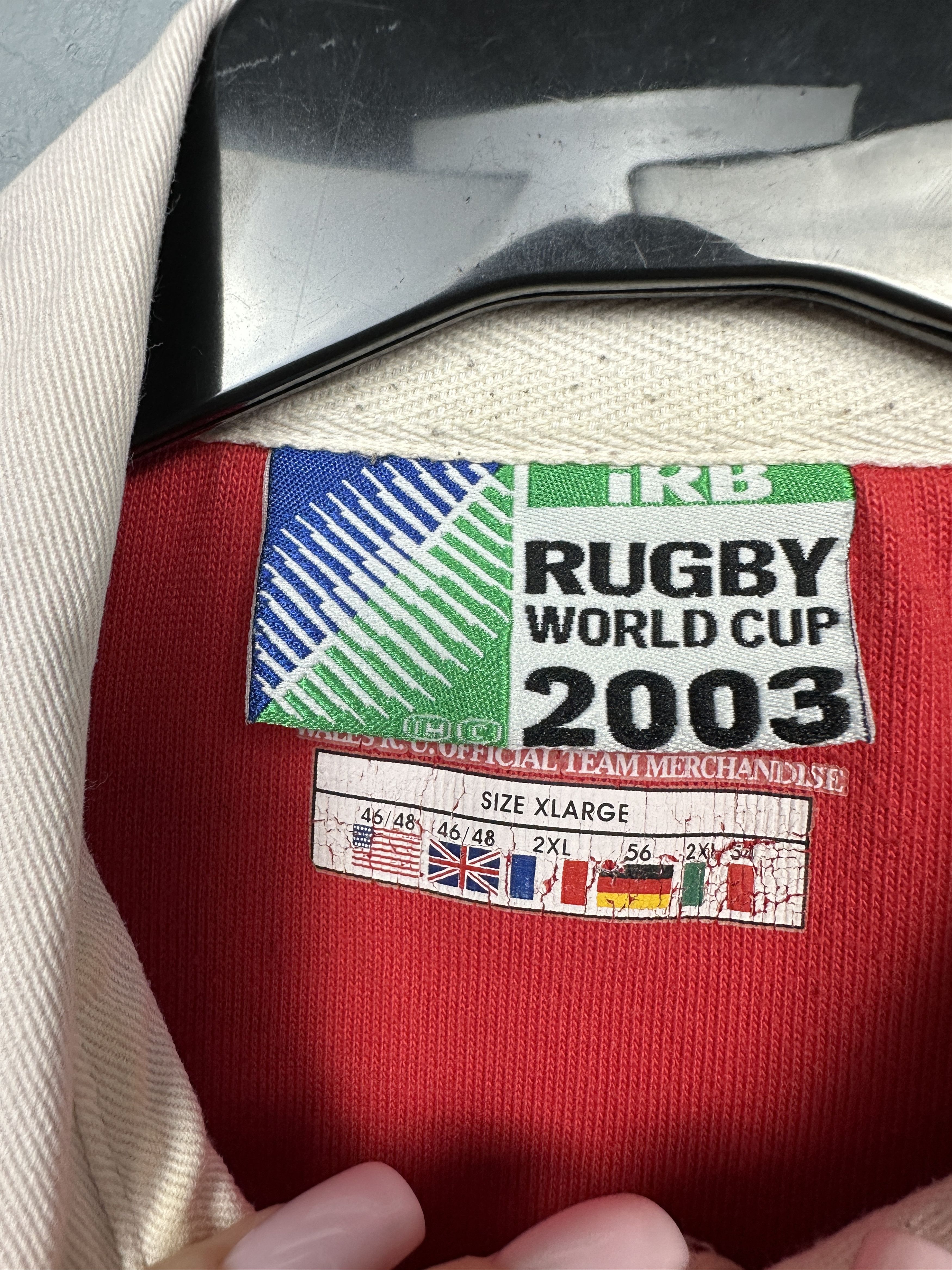 Reebok Reebok WRU Wales Rugby Union 2003 World Cup Size US XXL / EU 58 / 5 - 5 Thumbnail