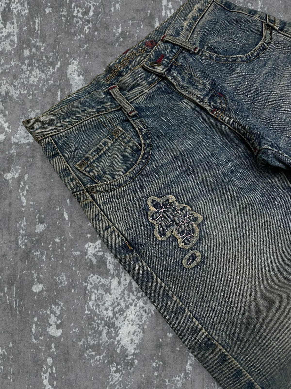 Japanese Brand Vintage 1990s Japan Designer Rare Naminoritatsun Art Denim Size US 30 / EU 46 - 6 Thumbnail