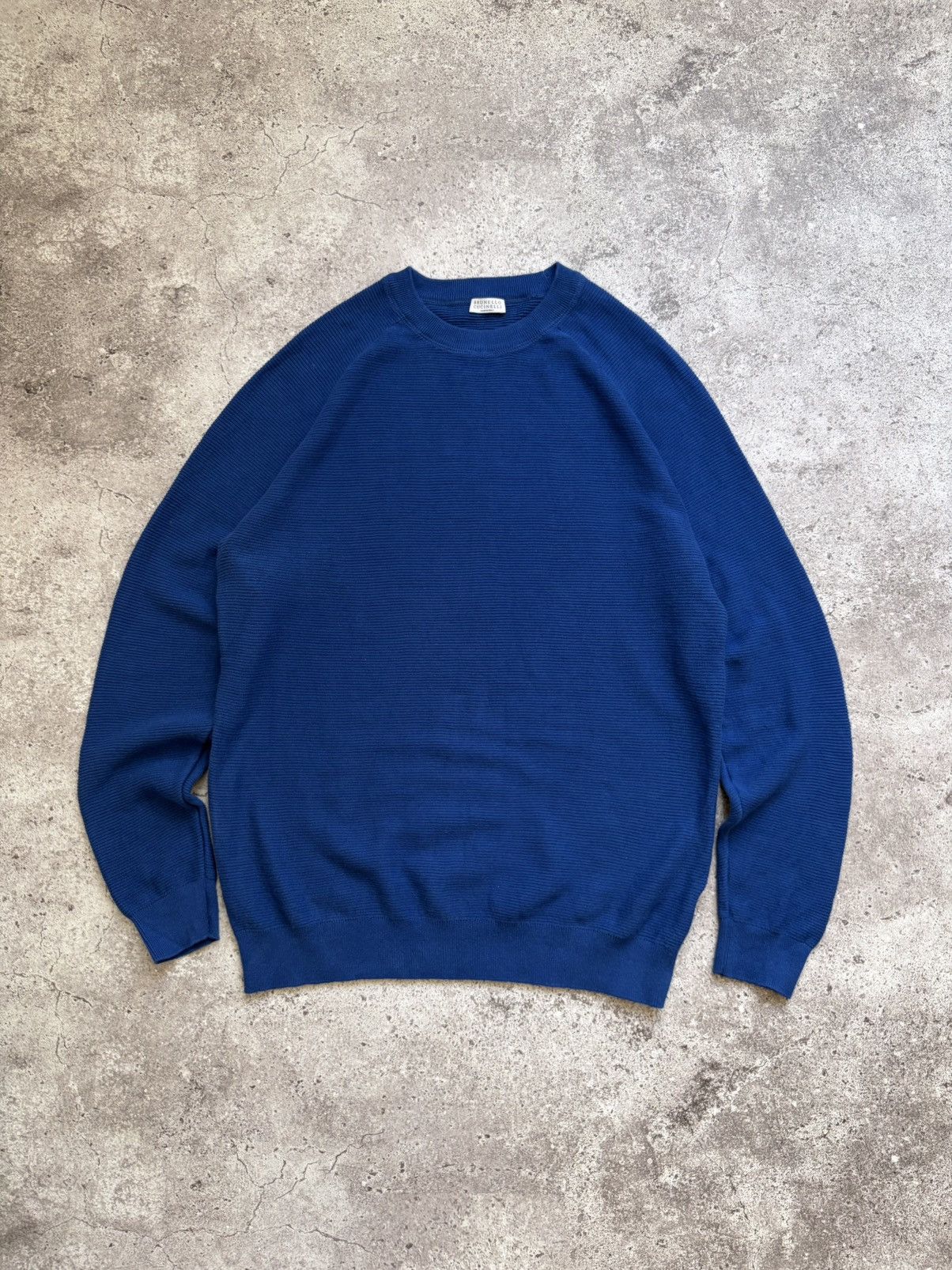 Brunello Cucinelli Brunello Cucinelli Blue Mens Sweater Size US XL / EU 56 / 4 - 1 Thumbnail