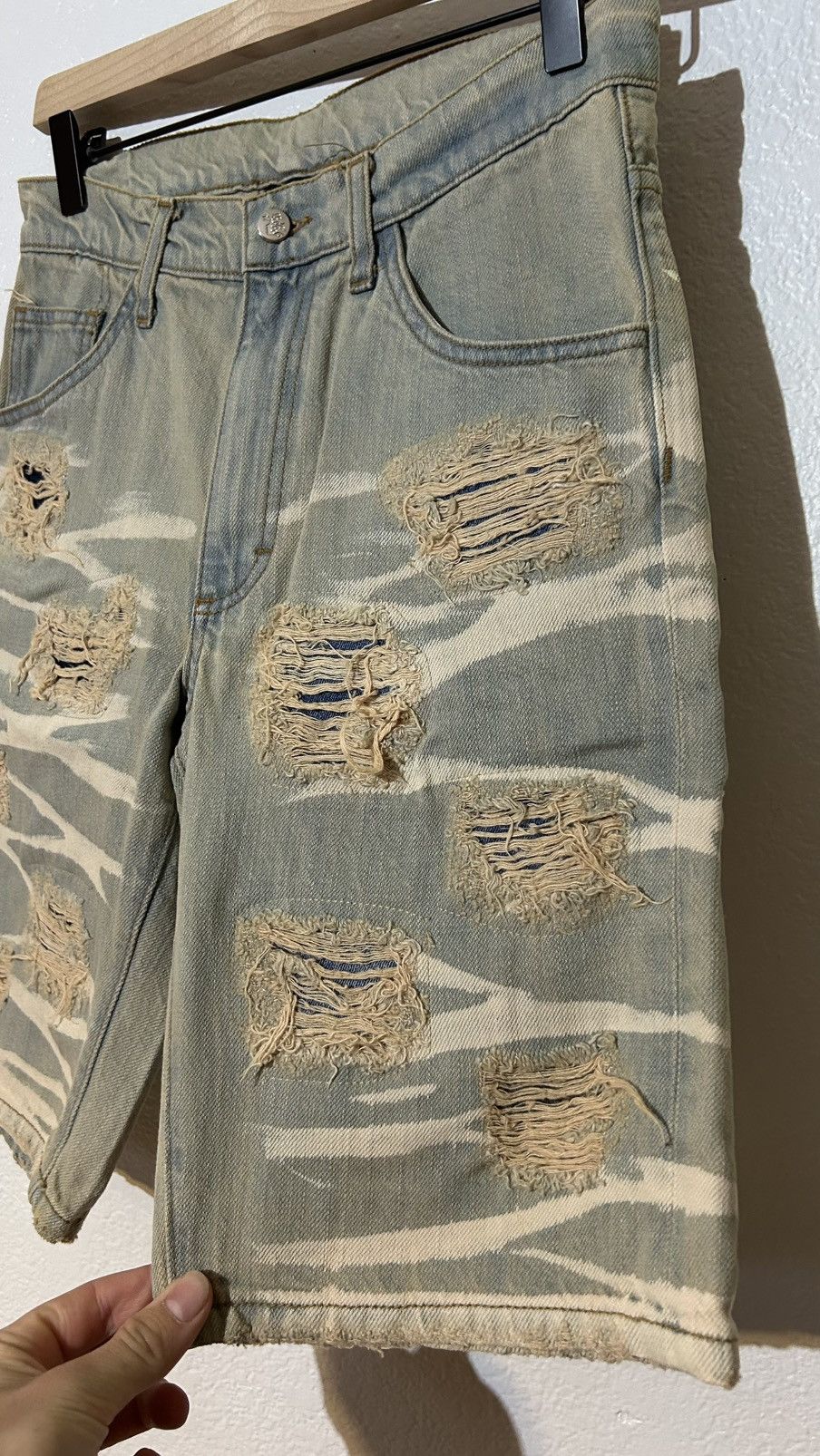 HELLSTAR Hellstar Denim Jean Shorts Size US 28 / EU 44 - 6 Thumbnail
