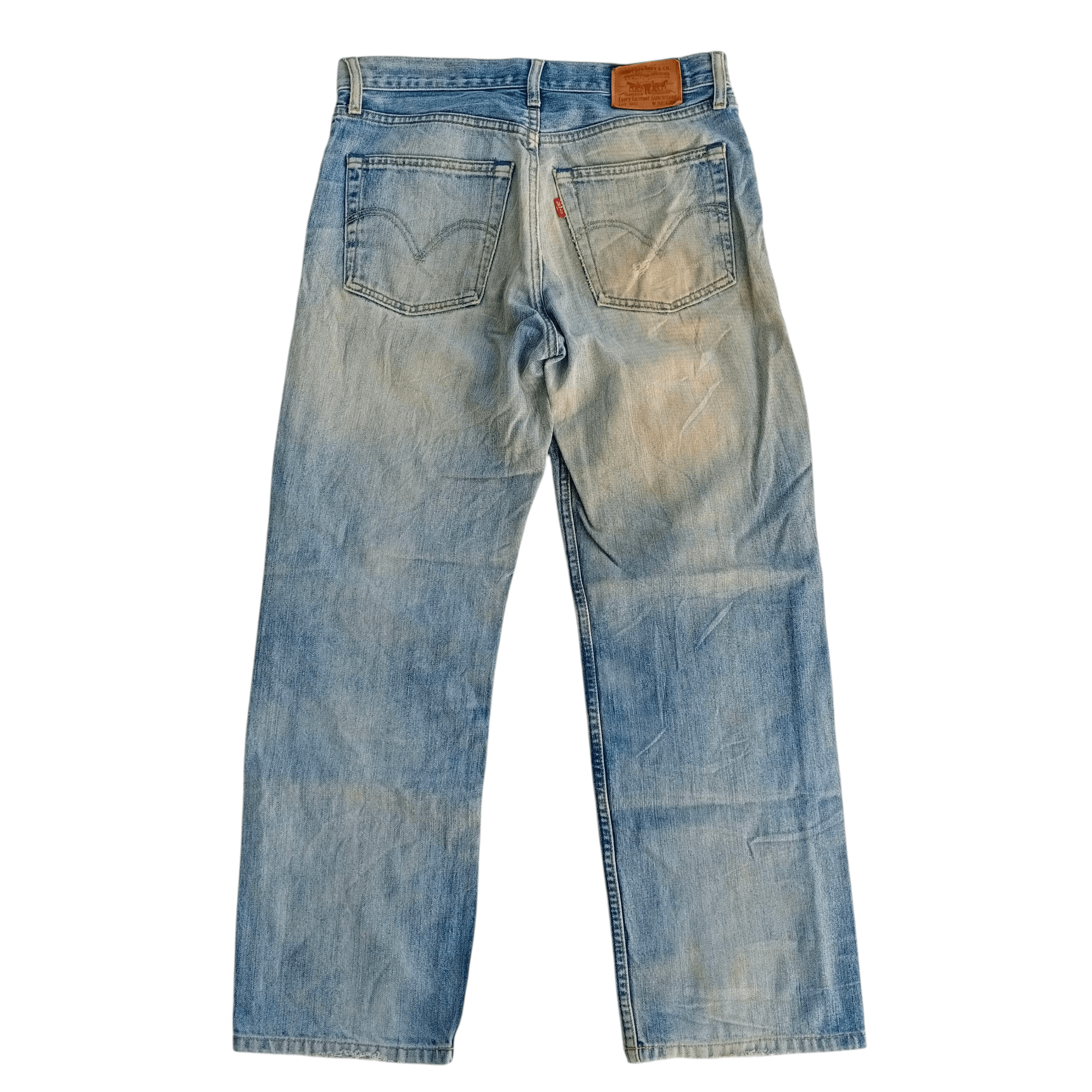 Levi's Vintage Levis 502 Not Capital E Selvedge Distressed Denim Size US 31 - 2 Thumbnail