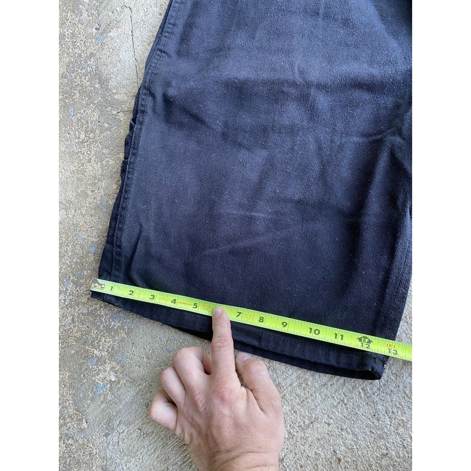 JNCO Vintage Y2K Baggy Army Navy Carpenter Black Jort Jean Shorts Size US 40 / EU 56 - 13 Thumbnail