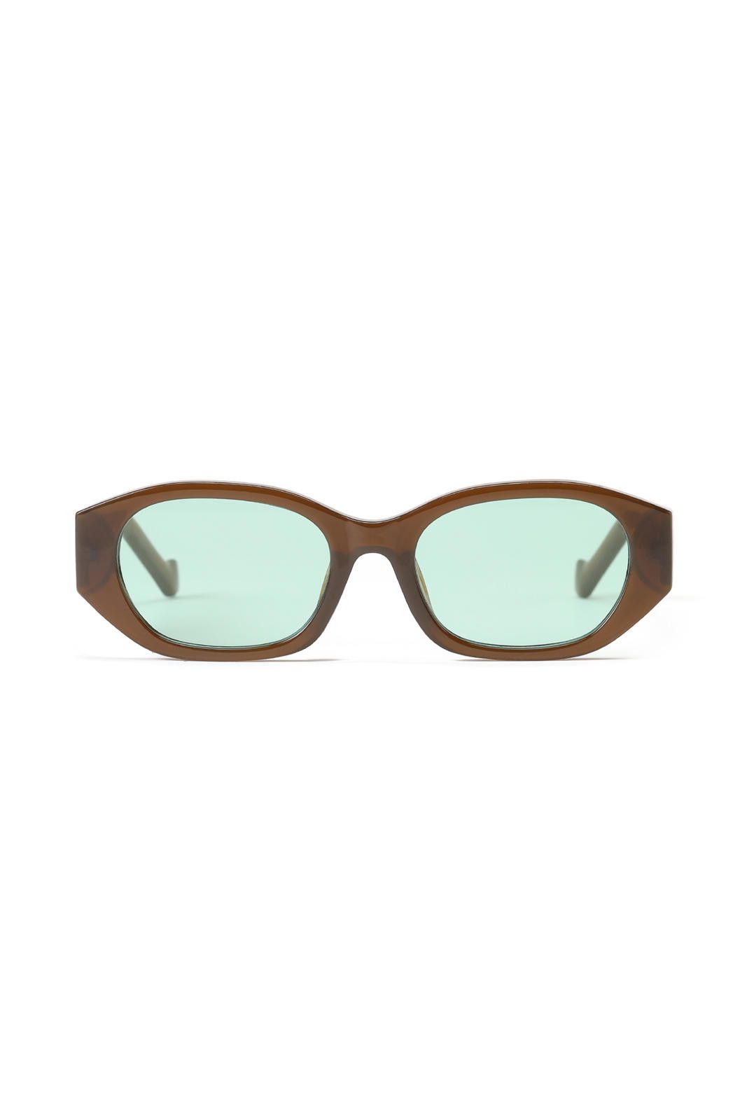 Other Y2k Avant Garde Cat Eye Shape Brown Sunglasses Unisex OS Size ONE SIZE - 3 Thumbnail