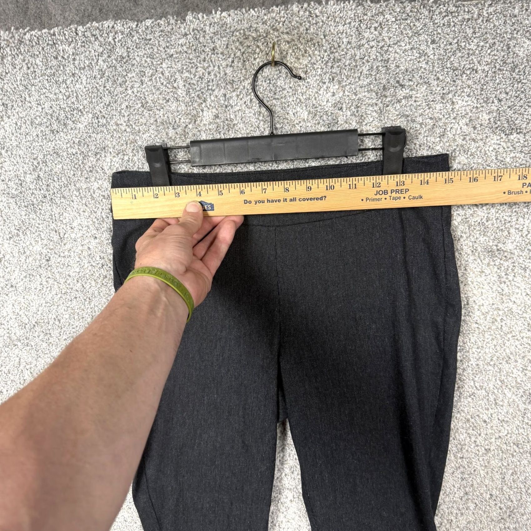 Vintage Simply Vera Vera Wang Dress Pants M 30x30 Bootcut Ponte Stretch Office Gray Womens Size 32" / US 10 / IT 46 - 2 Thumbnail