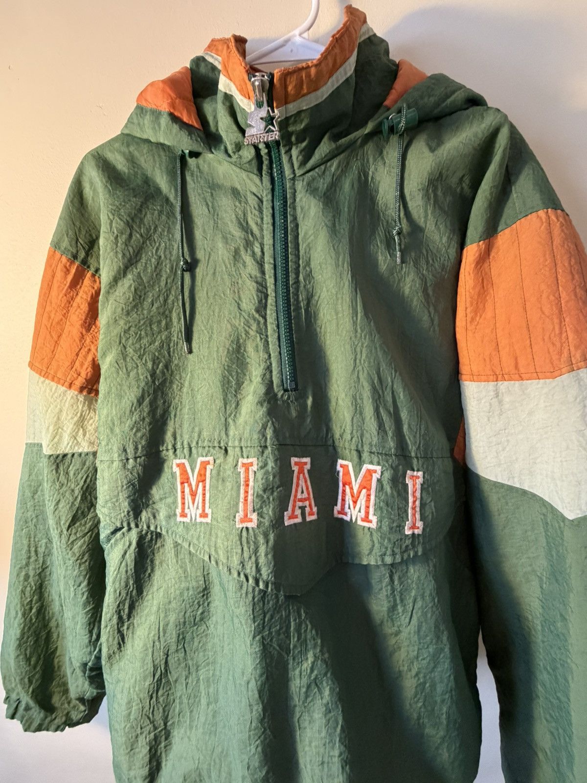 Starter Vintage Starter Miami Hurricanes Coat Size US L / EU 52-54 / 3 - 5 Thumbnail