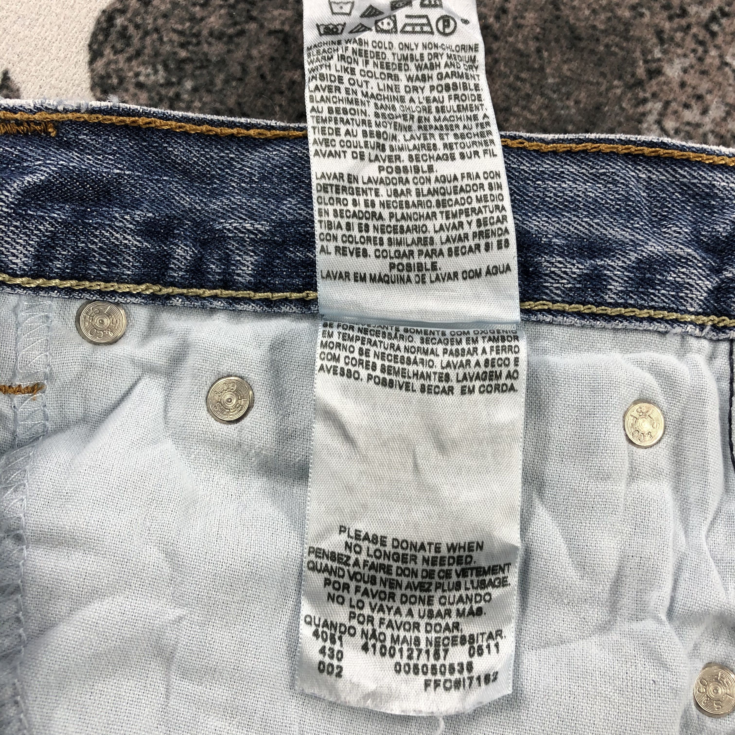 Levi's Vintage Levis 505 Jeans Faded Blue Denim KJ868 Size US 32 / EU 48 - 13 Thumbnail