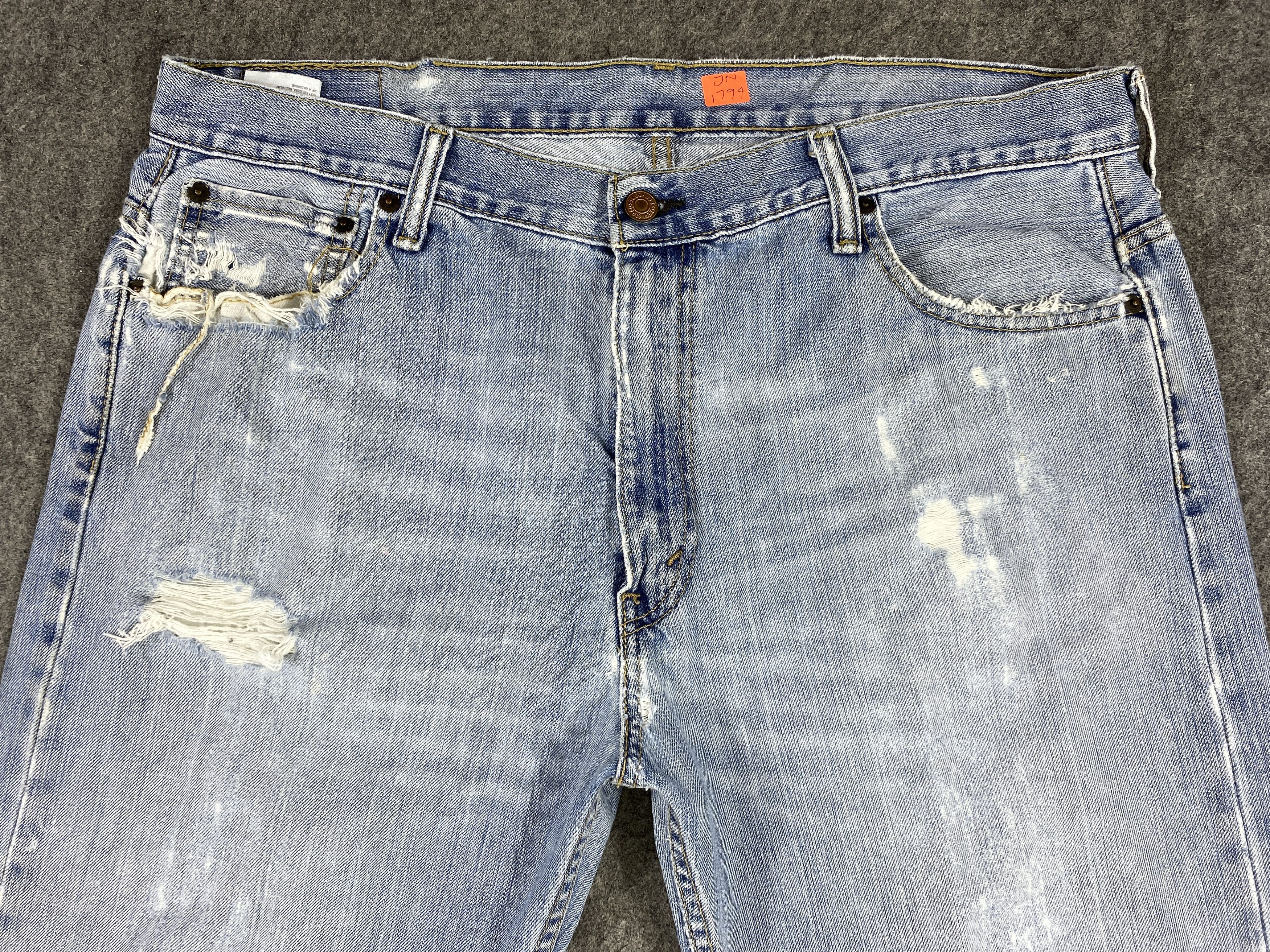 Levi's Mid Blue Vintage Levi's 569 Jeans 37x31 Denim -JN1794 Size US 37 - 3 Thumbnail