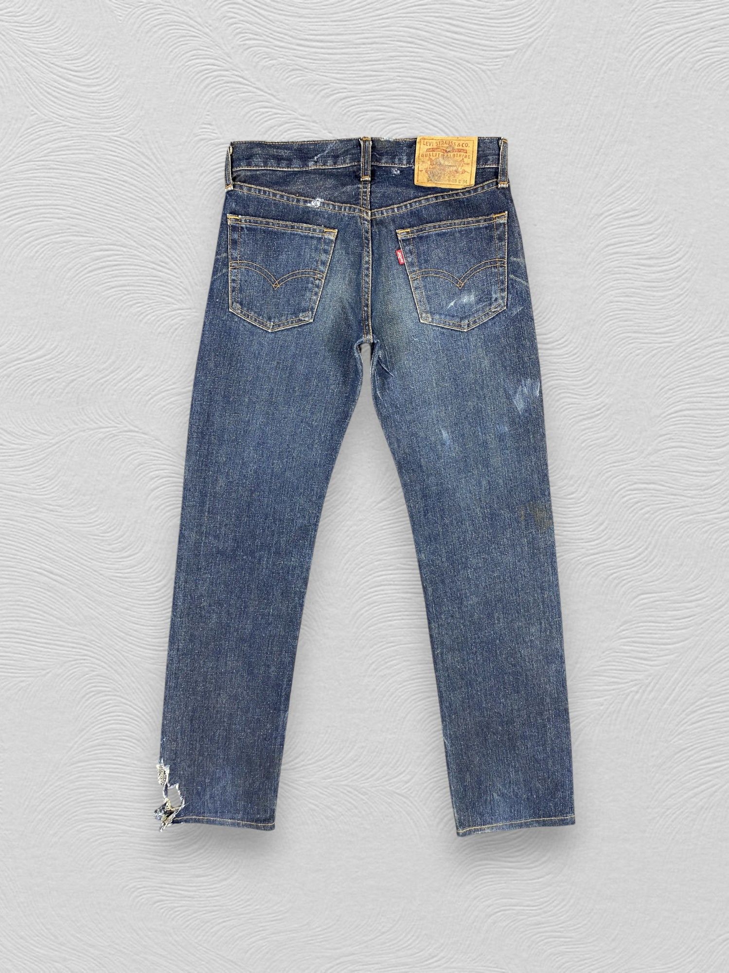 Levi's Distressed Blue Vintage Levi's 522 30x33 Denim -JN2001 Size US 30 / EU 46 - 2 Thumbnail