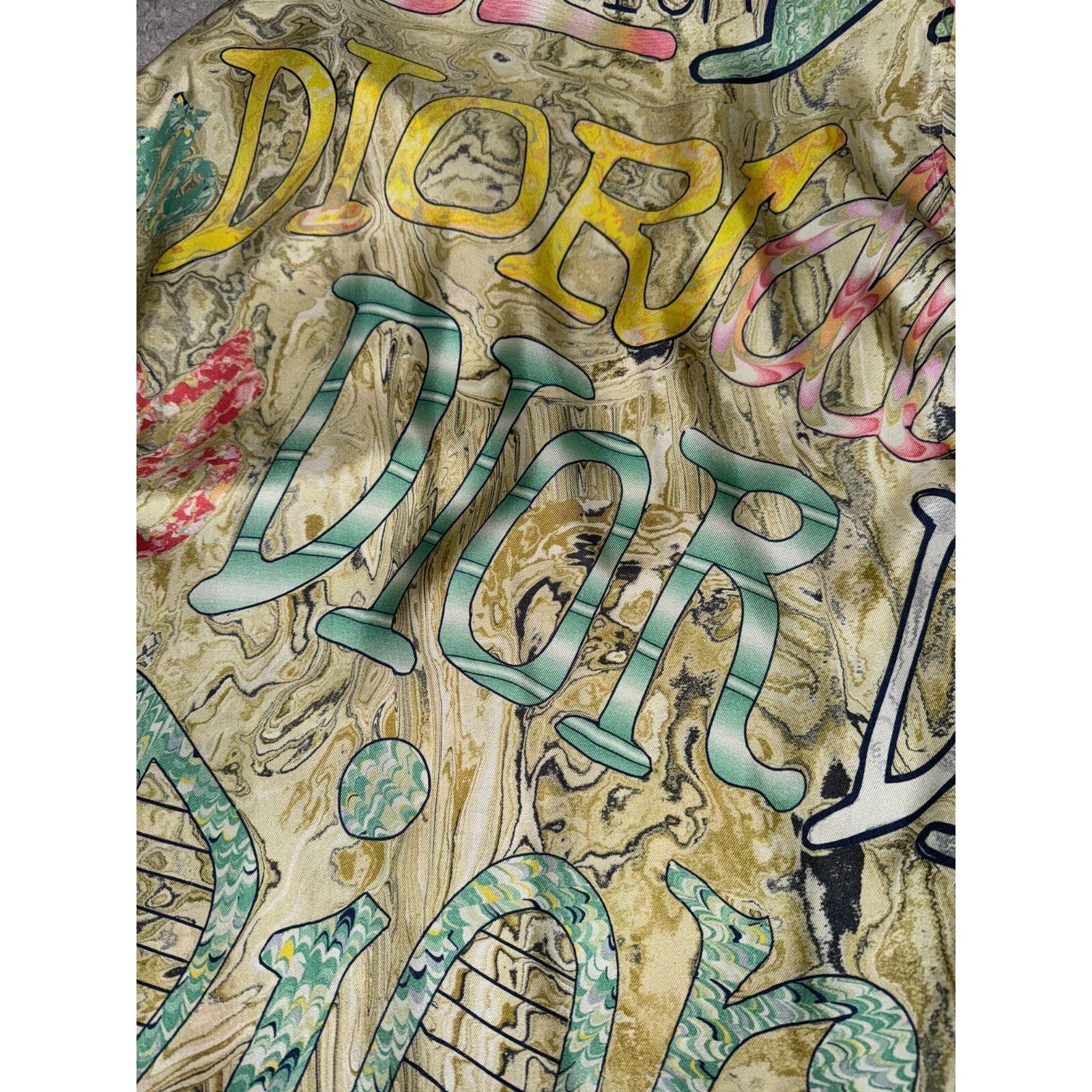 Dior Dior Shawn Stussy Silk Swirl Graffiti Logo Long Sleeve Size US M / EU 48-50 / 2 - 15 Thumbnail