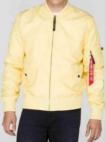 Alpha Industries Alpha Industries MA-1 Yellow Light Bomber Jacket Size L Size US L / EU 52-54 / 3 - 2 Thumbnail