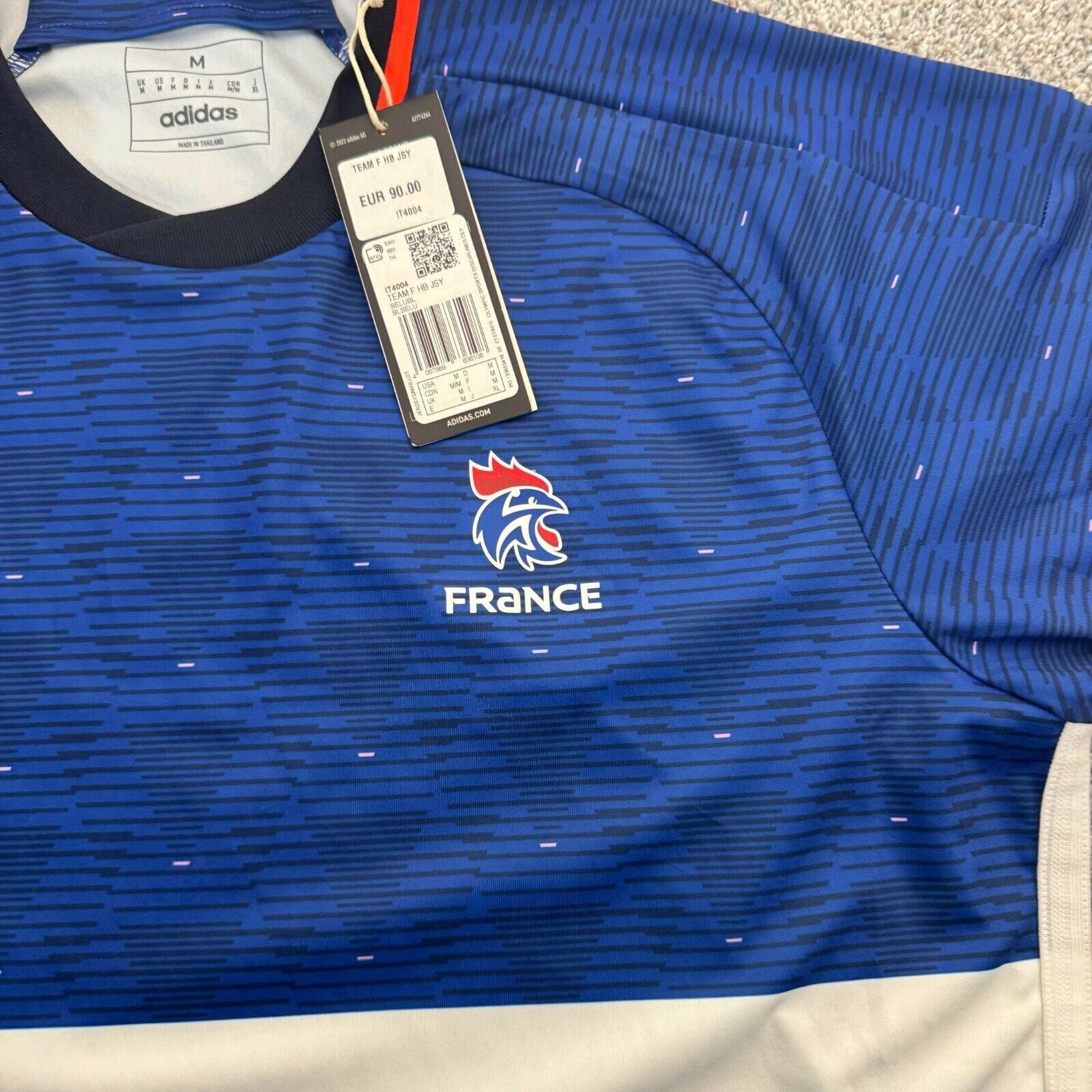 Adidas Adidas Jersey Mens M France Heat Ready Football Soccer Size US M / EU 48-50 / 2 - 4 Thumbnail
