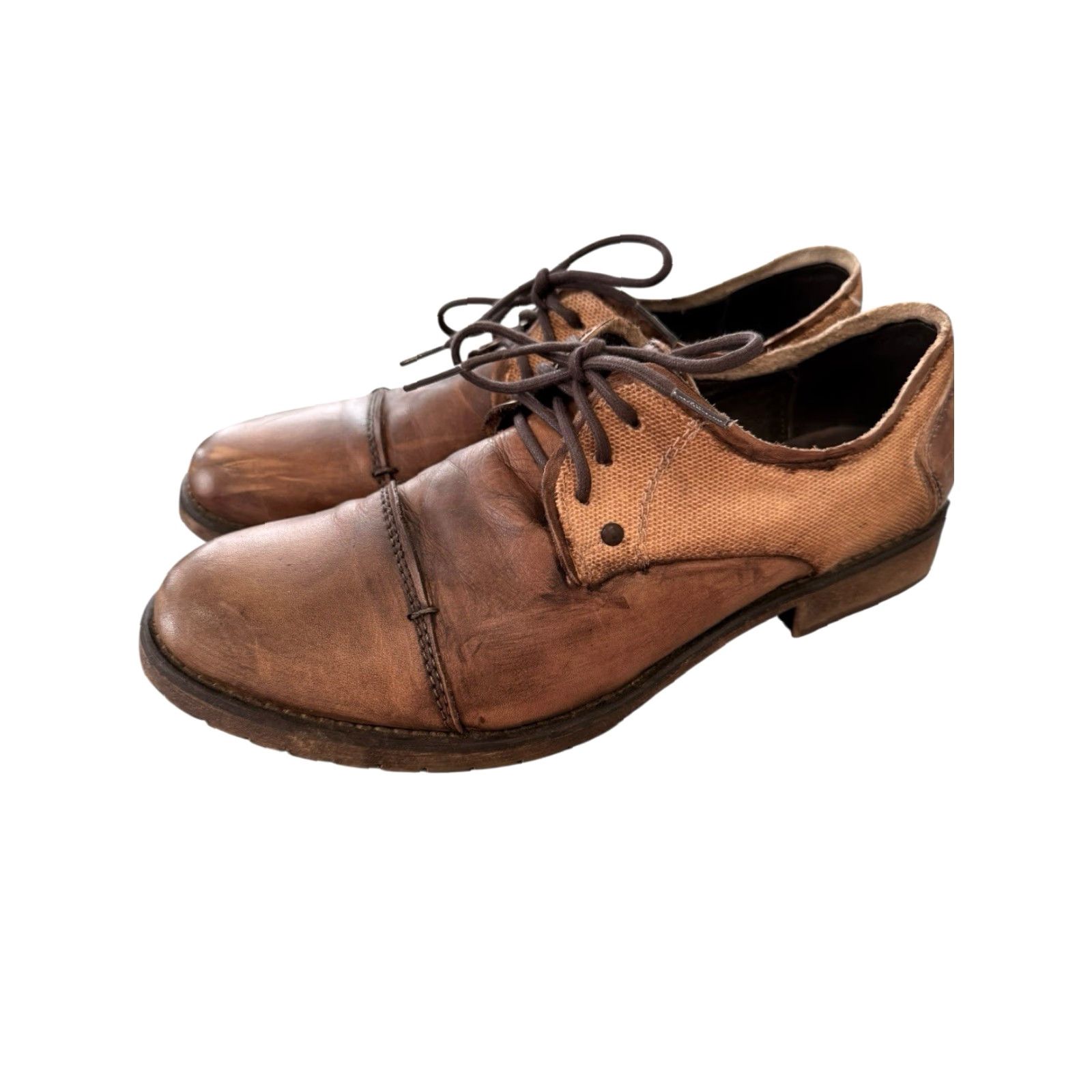 Bed Stu Men’s Repeal Two Tone Brown Leather Oxford Size US 10.5 Bed Stu Men main image 2