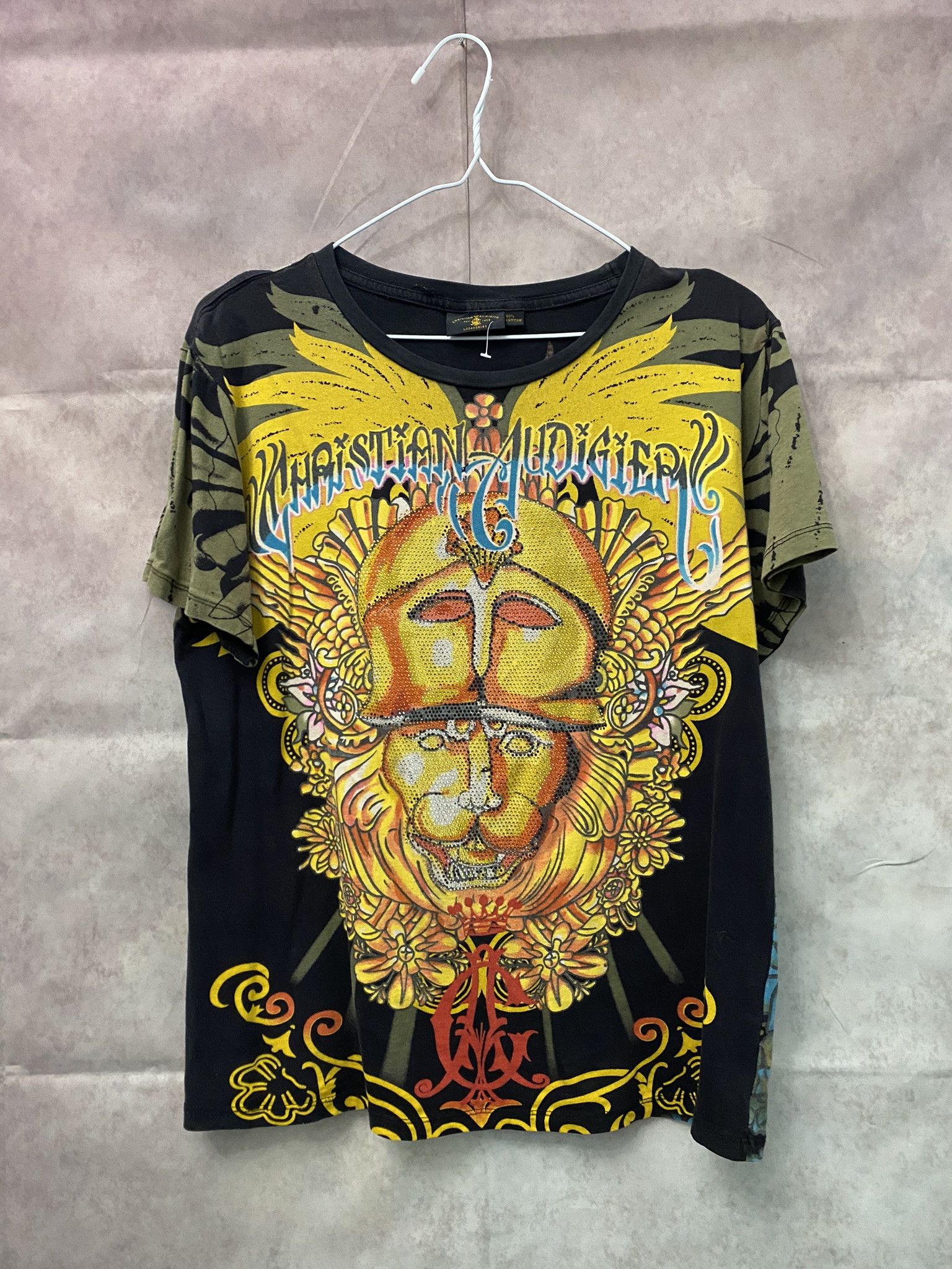 Christian Audigier × Ed Hardy × Japanese Brand Christian Audigier Ed Hardy T-Shirt Very Rare Size US M / EU 48-50 / 2 - 1 Thumbnail
