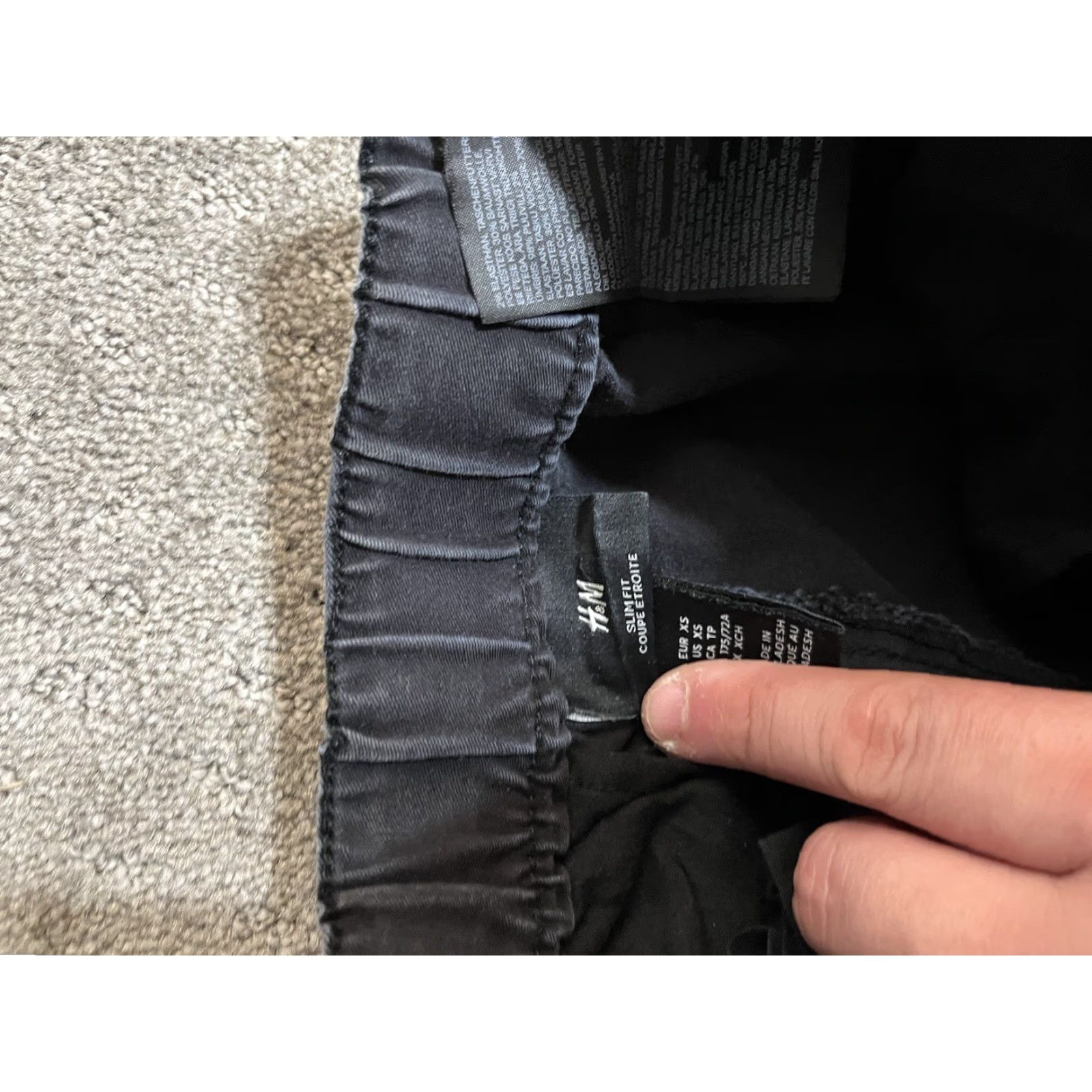 H&M H&M Slim Fit Cargo Jogger Pants Size Small Color Black Elastic Waist Women Pants Jogger Casual Size 26" / US 2 / IT 38 - 5 Thumbnail