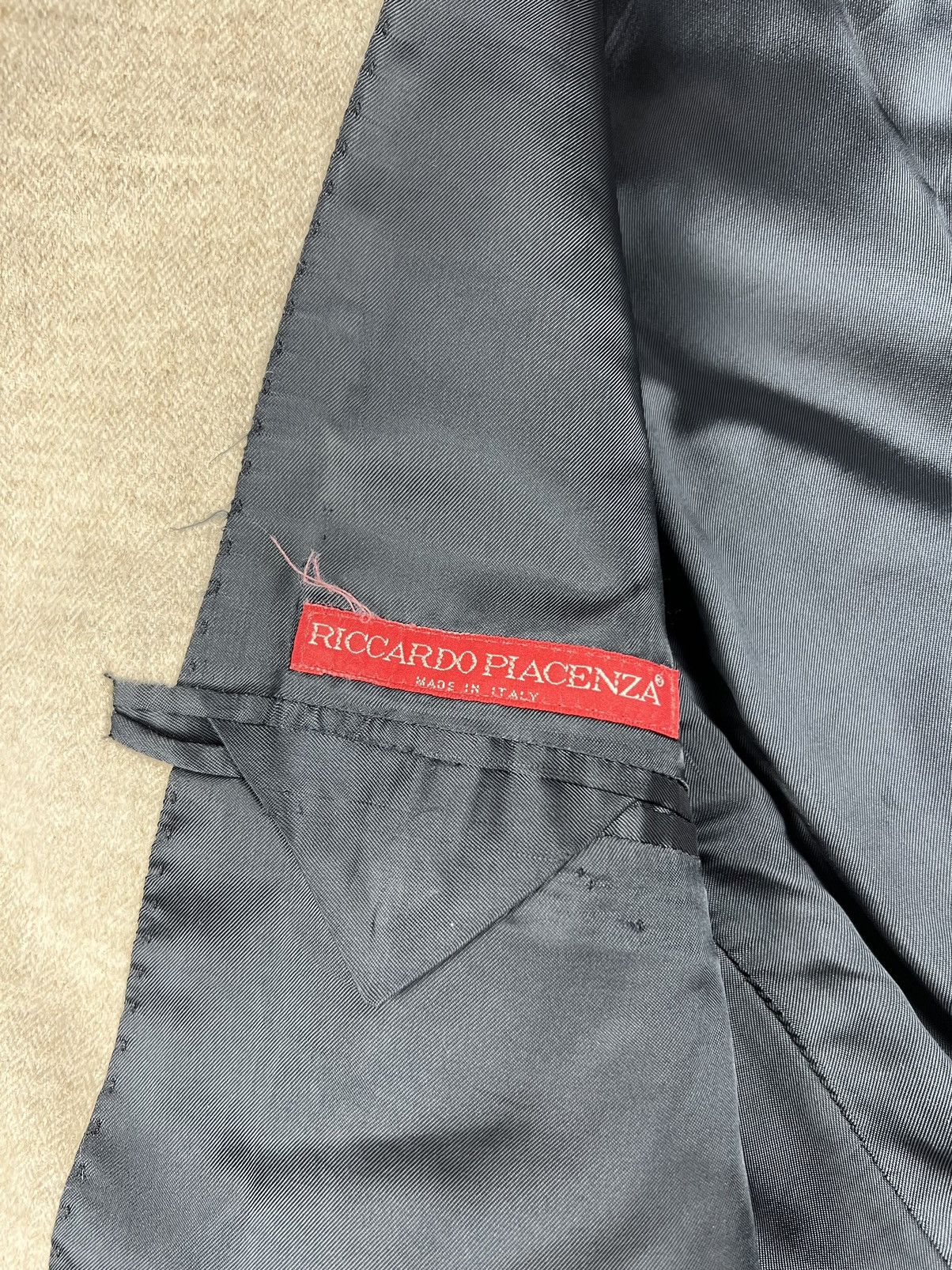 Vintage Riccardo Piacenza Lana Wool Italy Buisness Old Money Blazer Size 52R - 10 Thumbnail