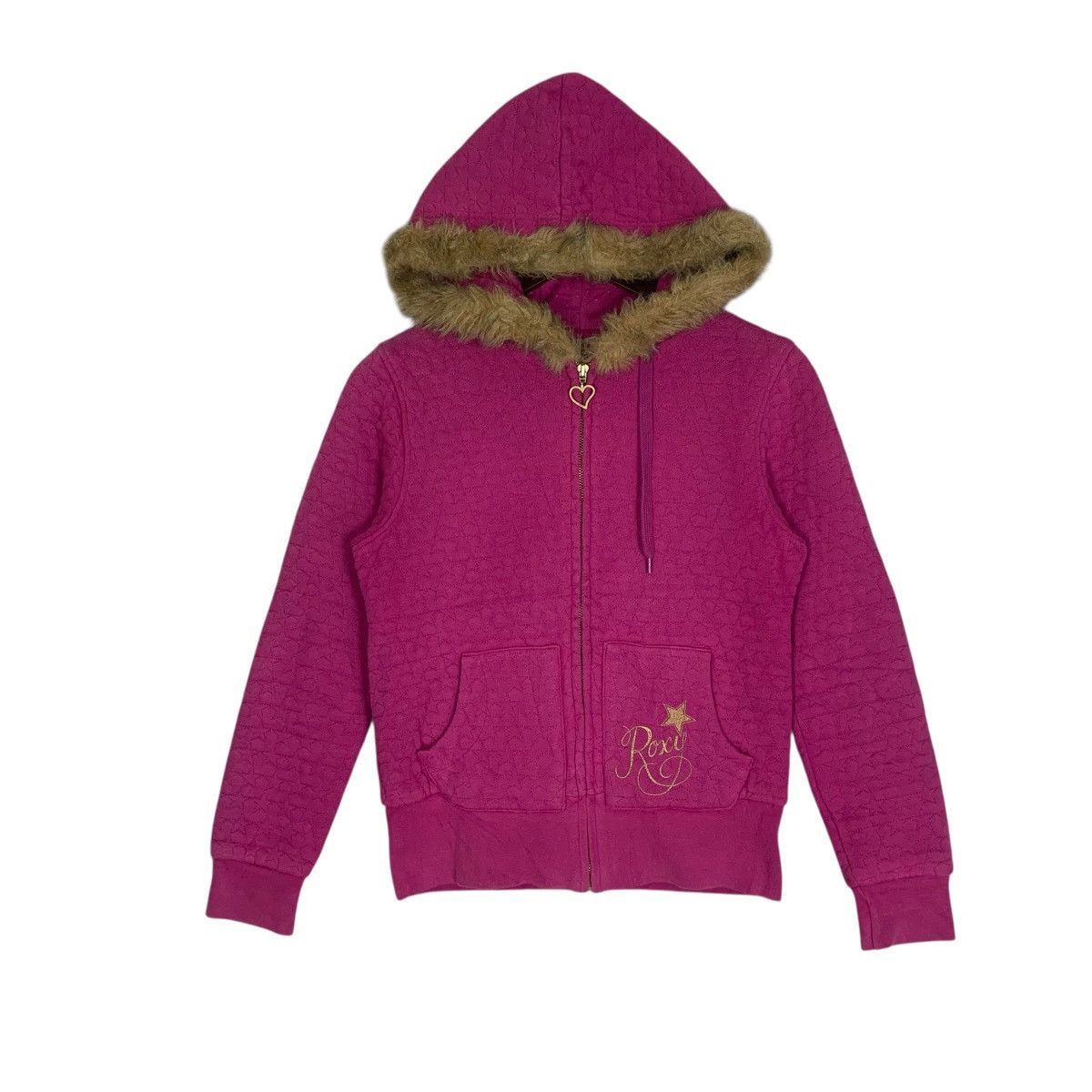 Japanese Brand RoxyQuilsilver Clothing SurfWear SurfStyle Outdoor Hoodie Size XS / US 0-2 / IT 36-38 - 1 Thumbnail