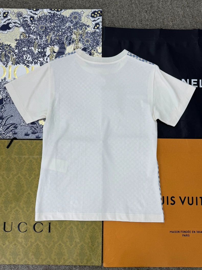 Louis Vuitton Louis Vuitton Blue and white checkerboard chain short slee Size US XS / EU 42 / 0 - 3 Thumbnail