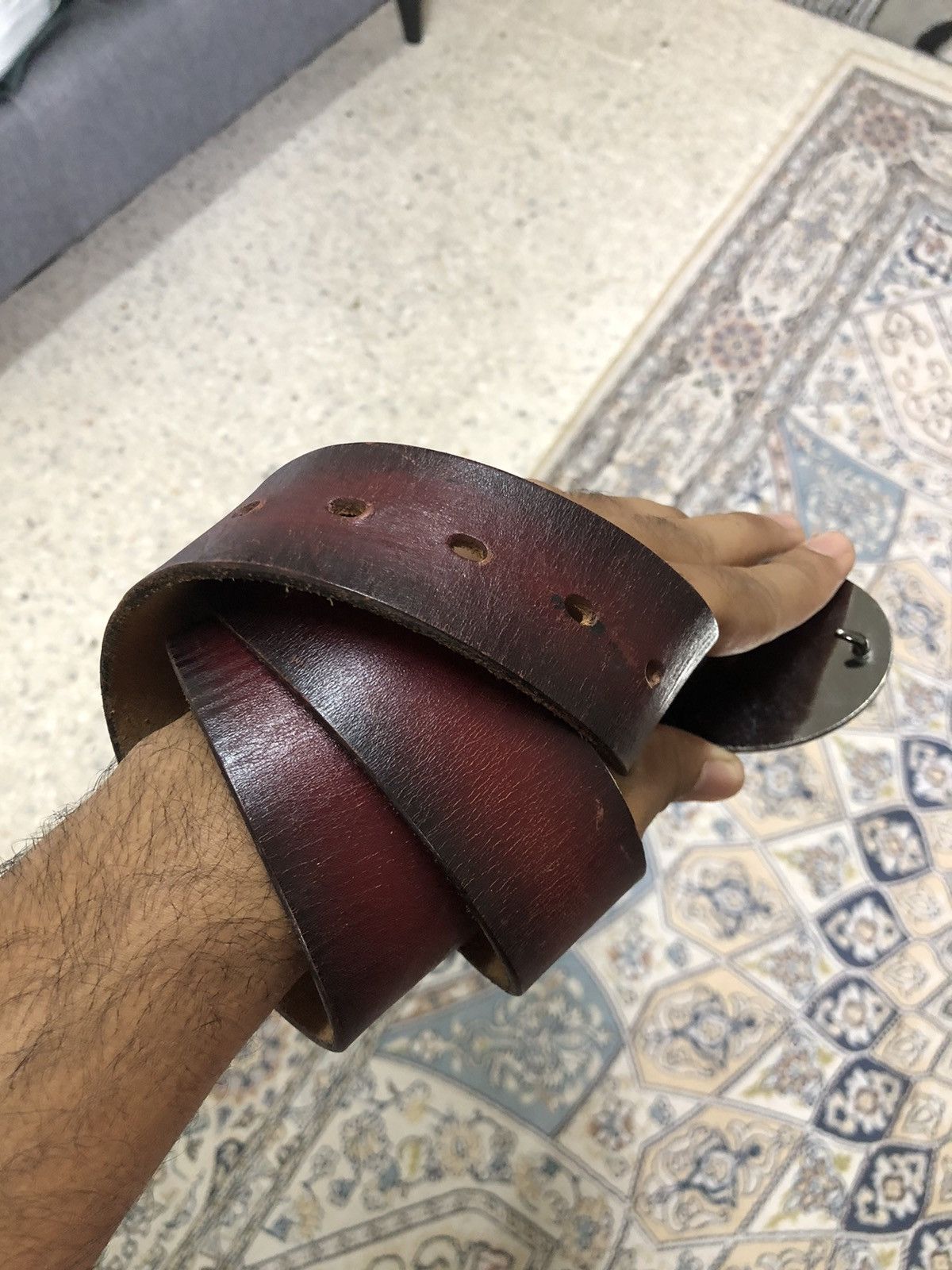 Avirex Vintage Avirex Air Force Leather Belt Size ONE SIZE - 3 Thumbnail