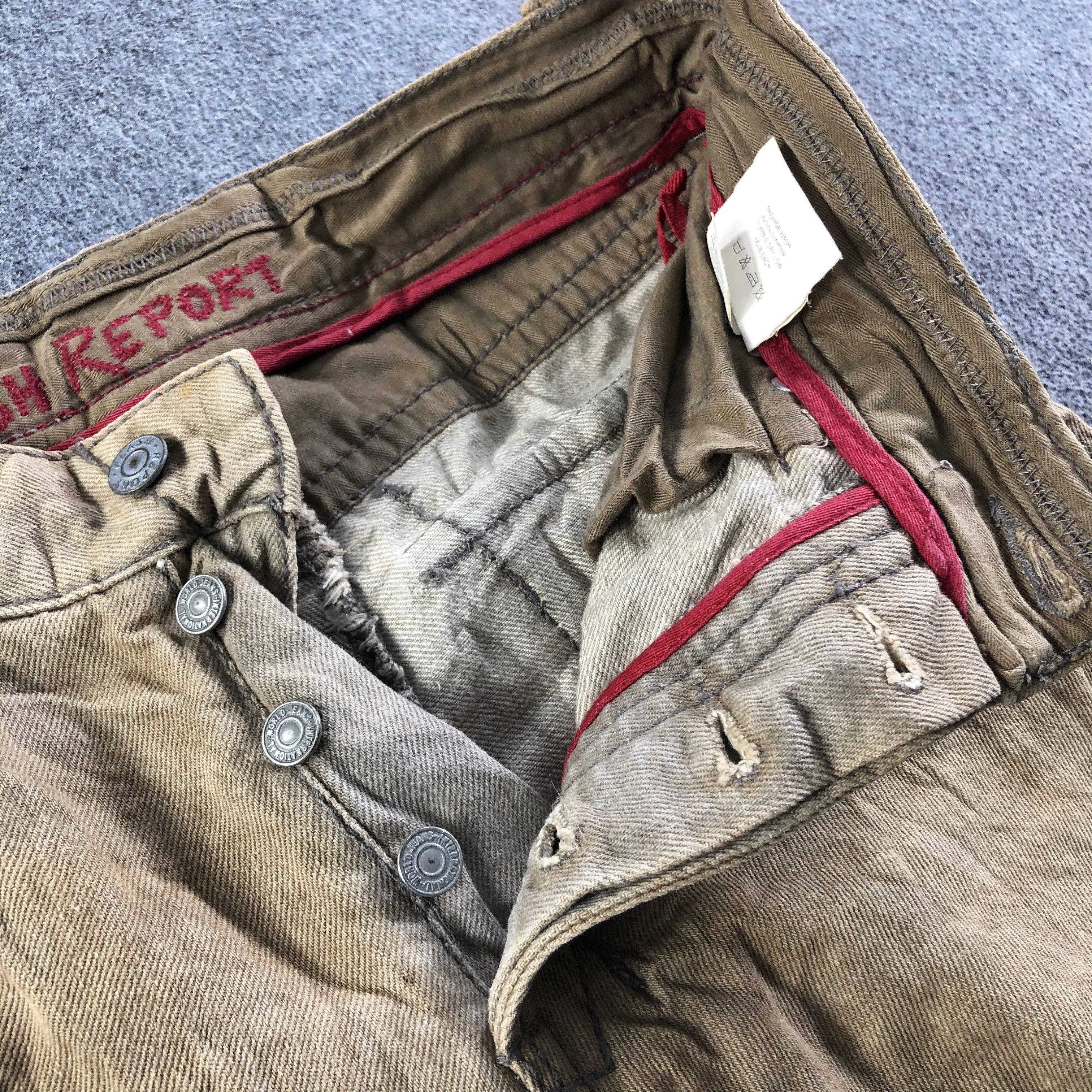 Japanese Brand Vintage Flash Report Jeans-J3787 Size US 31 - 7 Thumbnail