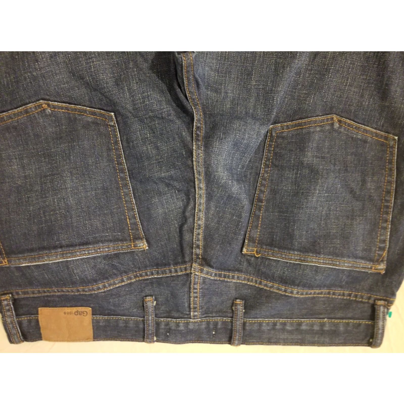 Gap Gap Jeans Mens 36x30 Straight Classic Denim Stretch Blue Size US 36 / EU 52 - 2 Thumbnail