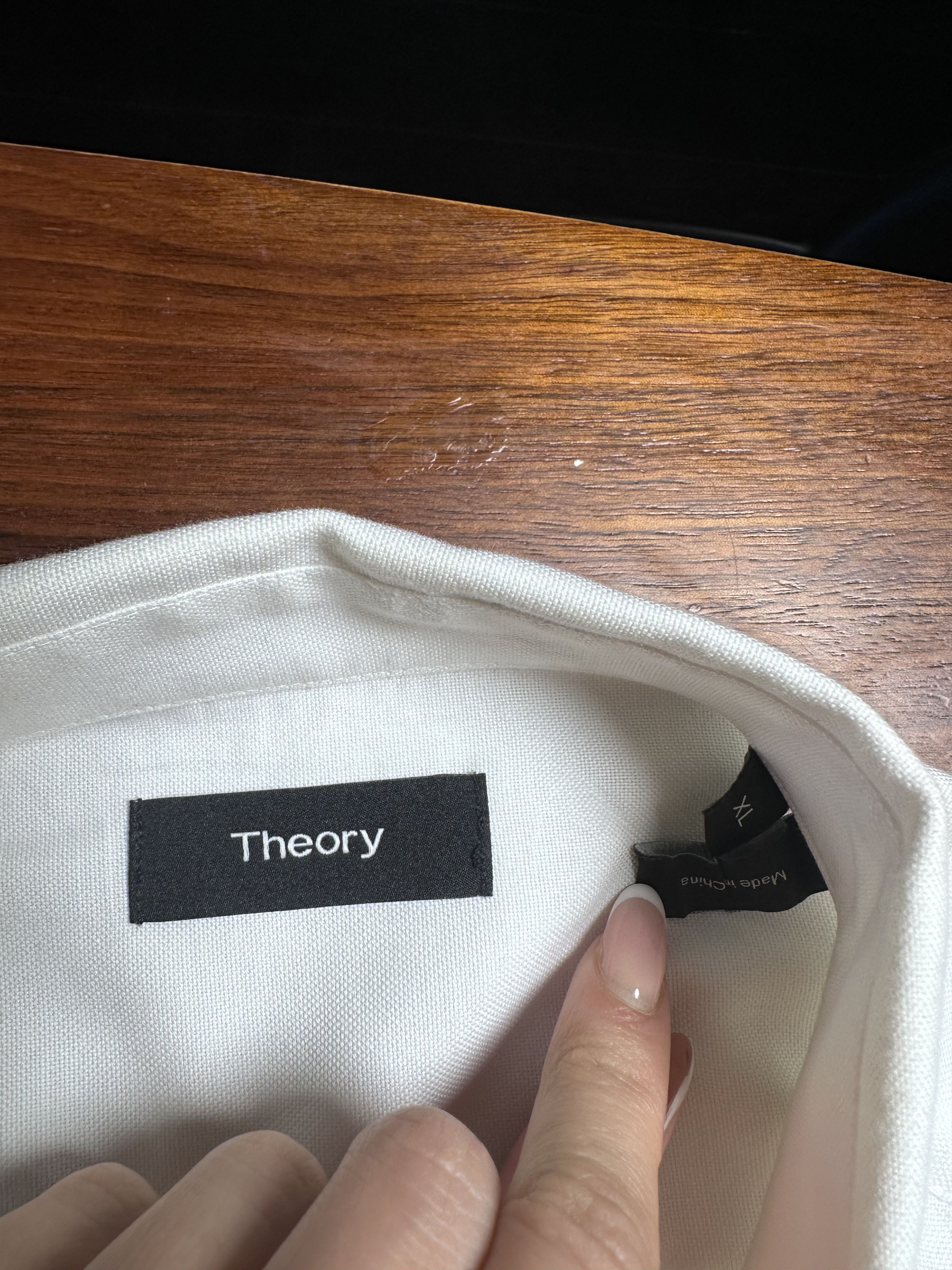 Theory Theory Oxford Slim Dress Shirt - White, Size XL Size US XL / EU 56 / 4 - 4 Thumbnail