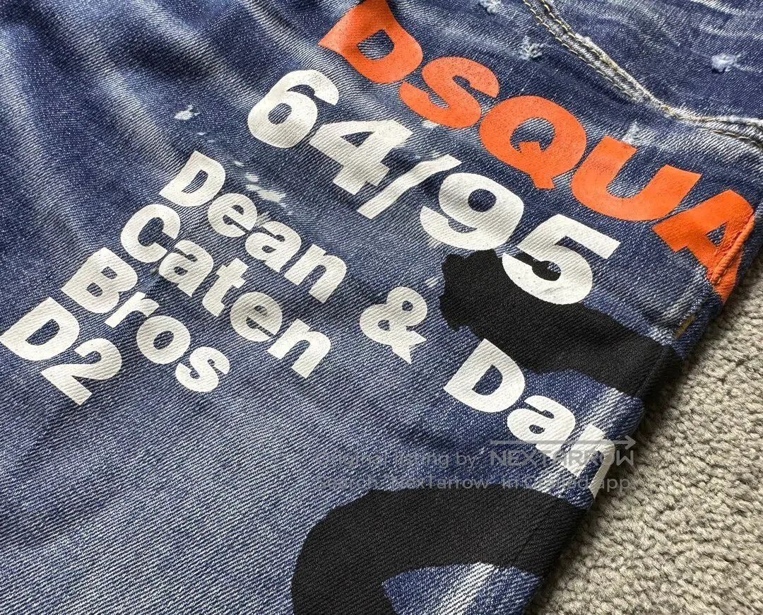 Dsquared2 Dsquared2 Skater Denim Jeans Graffiti Print. Size US 44 / EU 60 - 4 Thumbnail