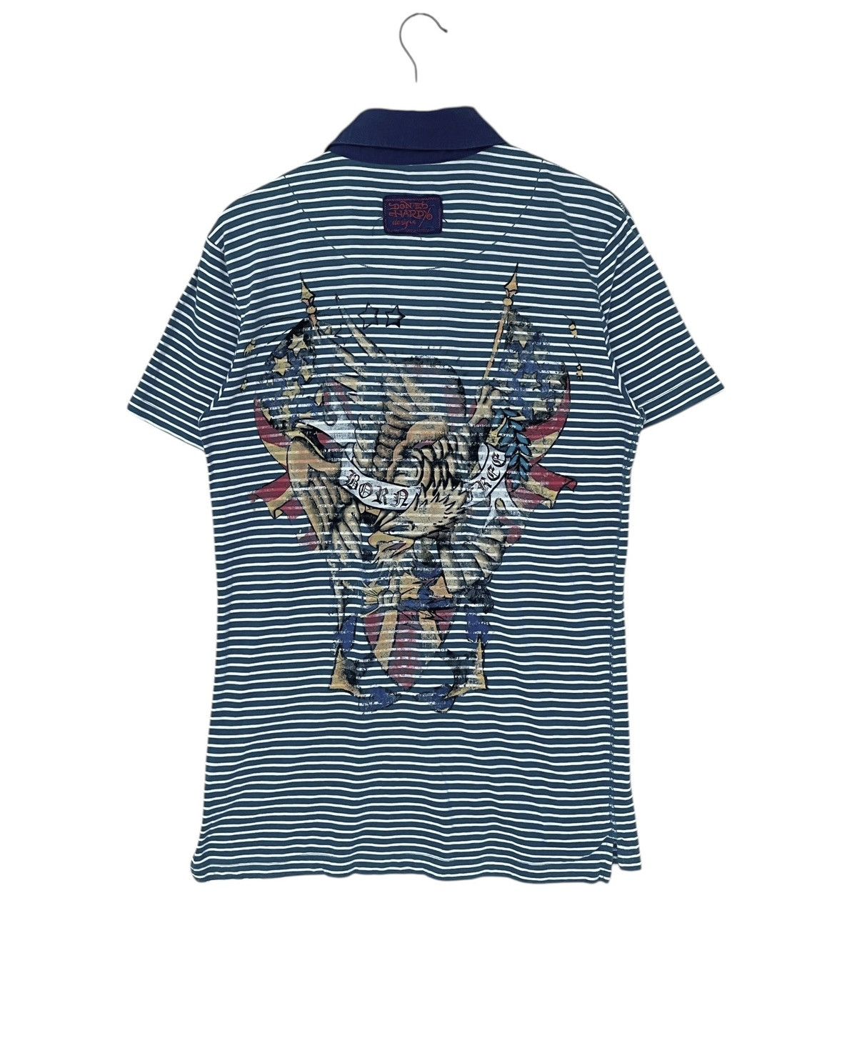 Ed Hardy Vintage Brand Ed Hardy Stripe Shirt 2000s Size US M / EU 48-50 / 2 - 2 Thumbnail