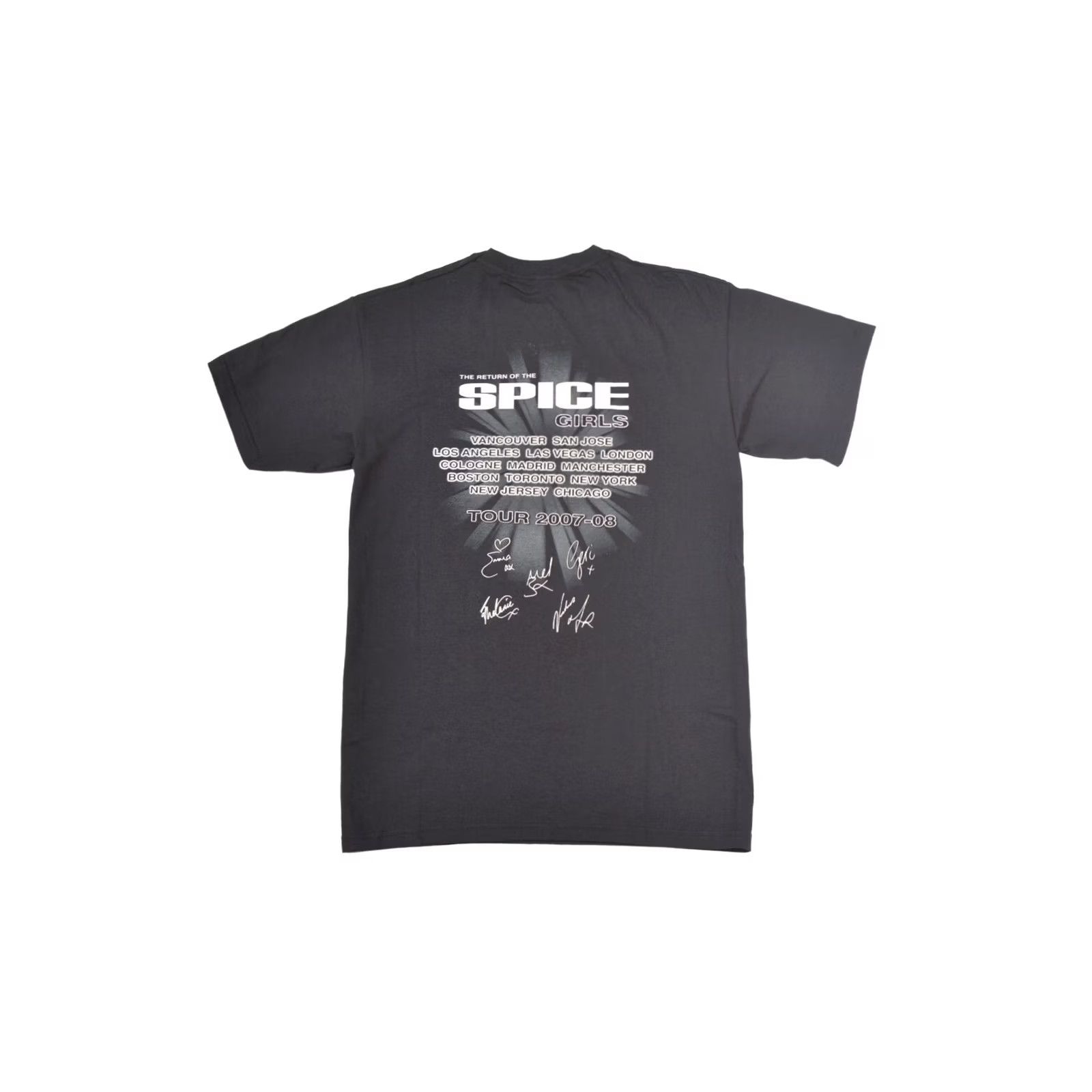 Fruit Of The Loom Fruit of the Loom The Return of the Spice Girls Tour 2007-08 T-Shirt Tee Size S Mens Black 2000s Spice Girls Tour Shirt Size US S / EU 44-46 / 1 - 6 Thumbnail