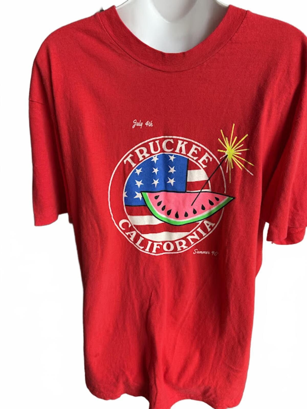 Hanes 1990 Truckee CA July 4th Tee XL USA Size US XL / EU 56 / 4 - 1 Thumbnail