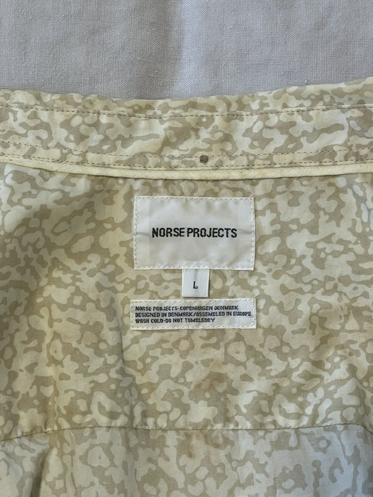 Norse Projects Norse Projects Anton Martin Camo Short Sleeve Shirt Large Size US L / EU 52-54 / 3 - 3 Thumbnail