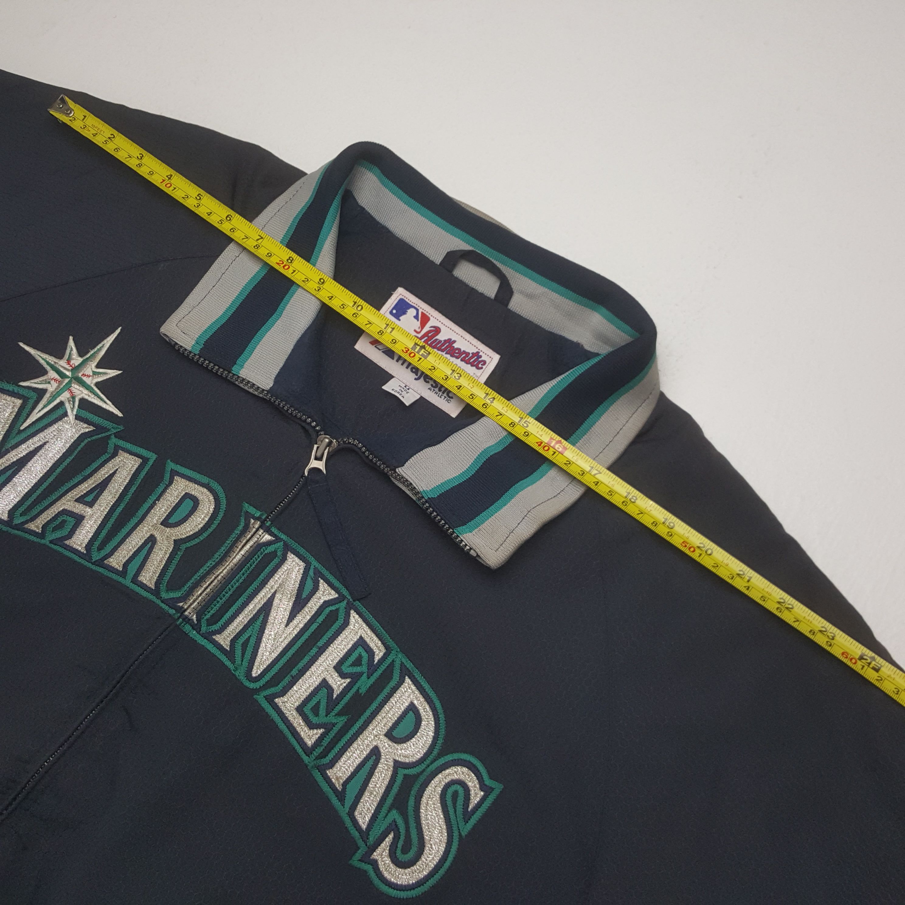 Majestic Vintage Mariners MLB Bomber Jacket Size US L / EU 52-54 / 3 - 6 Thumbnail