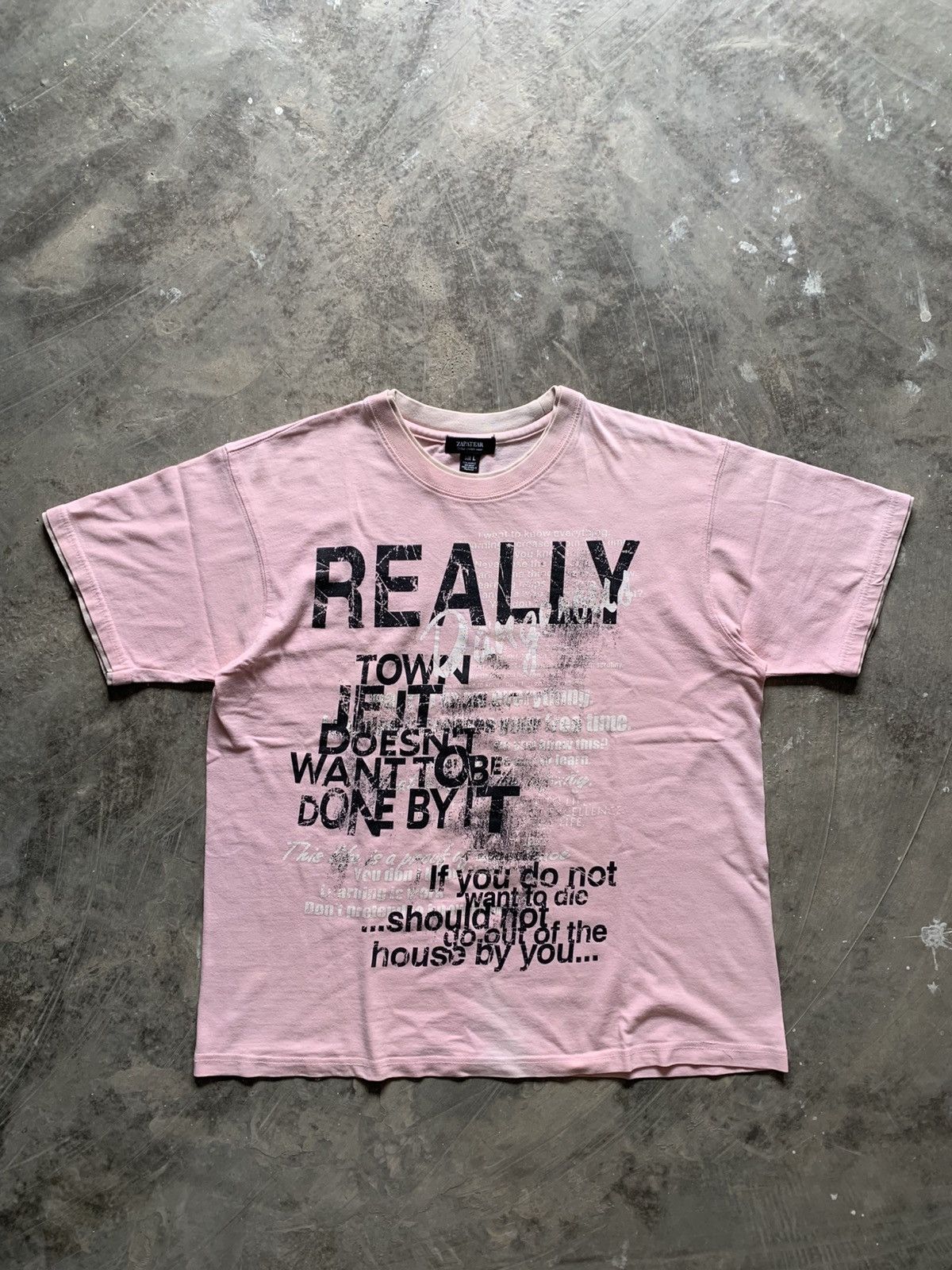 If Six Was Nine × Japanese Brand × Le Grande Bleu (L.G.B.) Japanese Gothic Poem Zapatear T Shirt Size US L / EU 52-54 / 3 - 1 Thumbnail