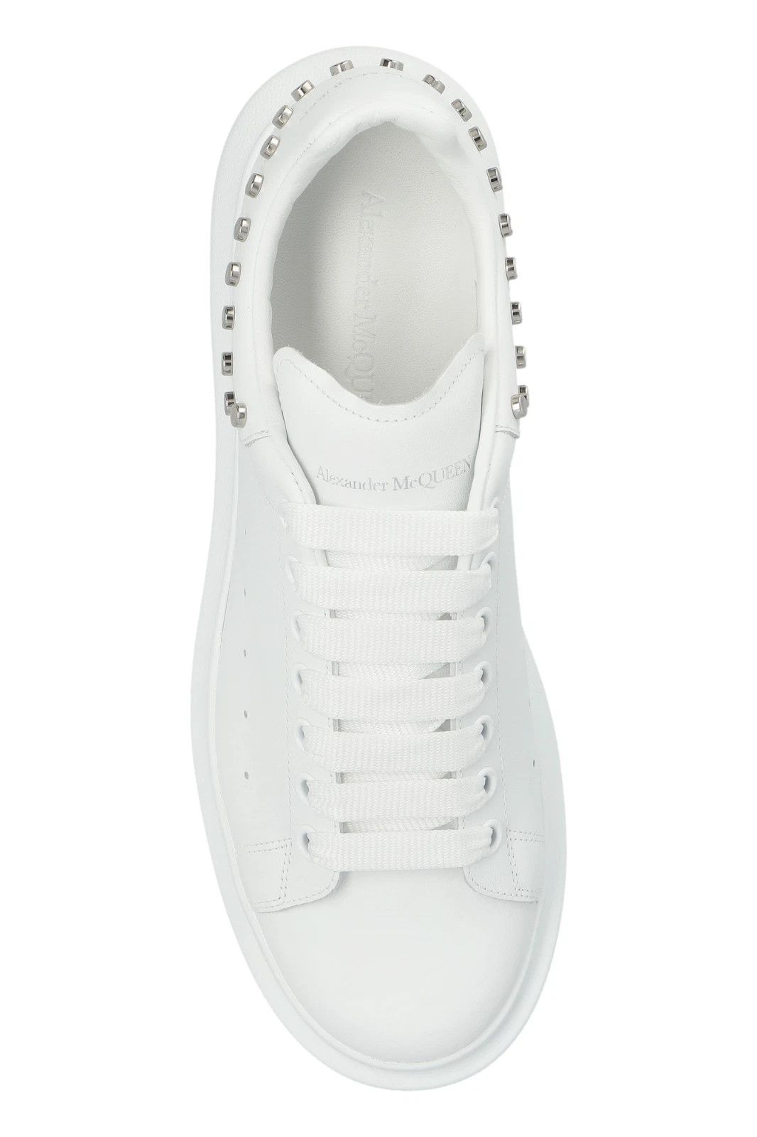 Alexander McQueen ALEXANDER MCQUEEN Men's Oversized White Studded Sneakers Size US 10.5 / EU 43-44 - 3 Thumbnail
