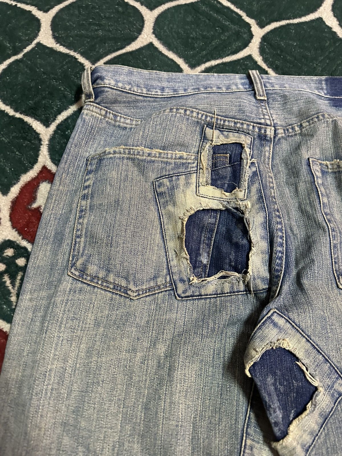 14th Addiction 1990 - Exhibitionist Japan Reconstructed Patch Denim Pant Size US 36 / EU 52 - 25 Thumbnail