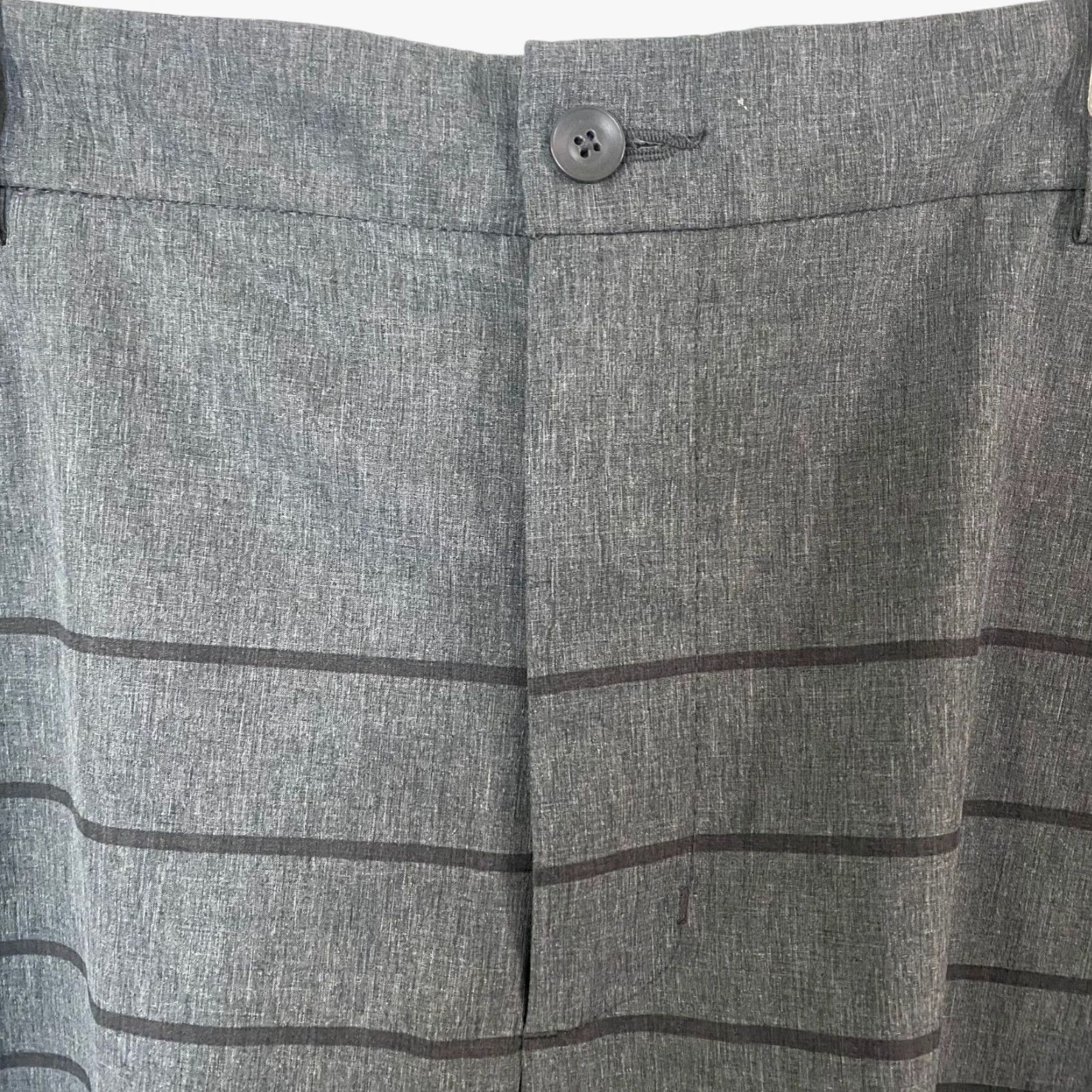 Vintage Slazenger Golf Hybrid Shorts Mens 38 Gray Striped Performance Stretch Pockets Size US 38 / EU 54 - 5 Thumbnail
