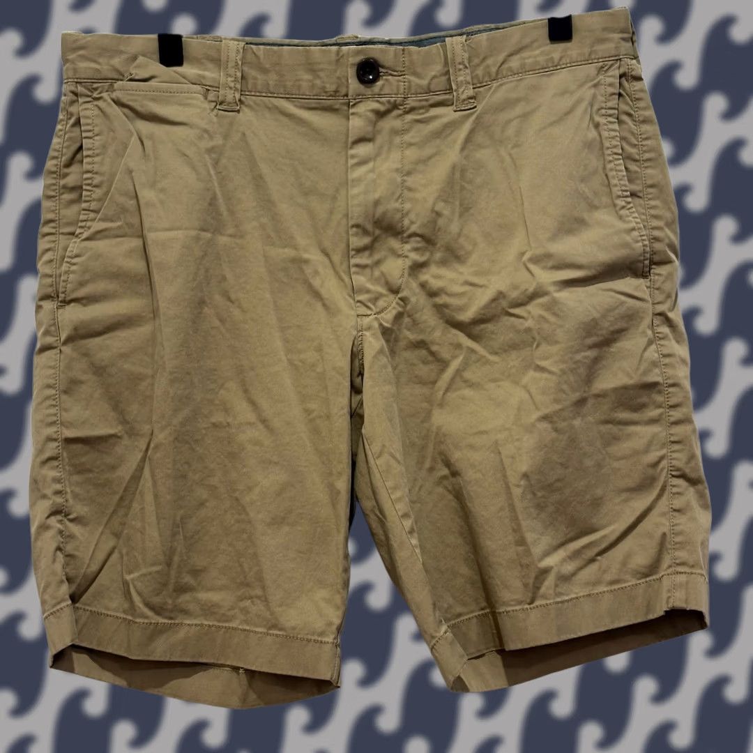 J.Crew J.Crew Mens Stretch Chino Shorts Khaki Tan Size 32 9 Inch Inseam Size US 32 / EU 48 - 1 Thumbnail