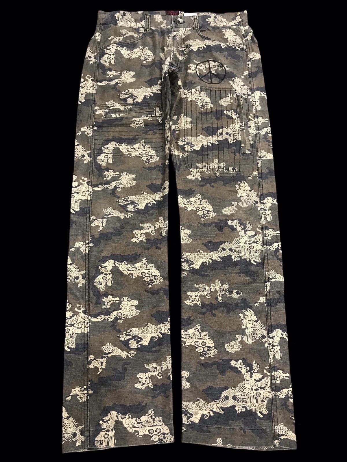 Japanese Brand 💥ARCHIVAL💥GEMSTONE Japan Tctical Multipocket Camo Pant F94 Size US 31 - 1 Thumbnail