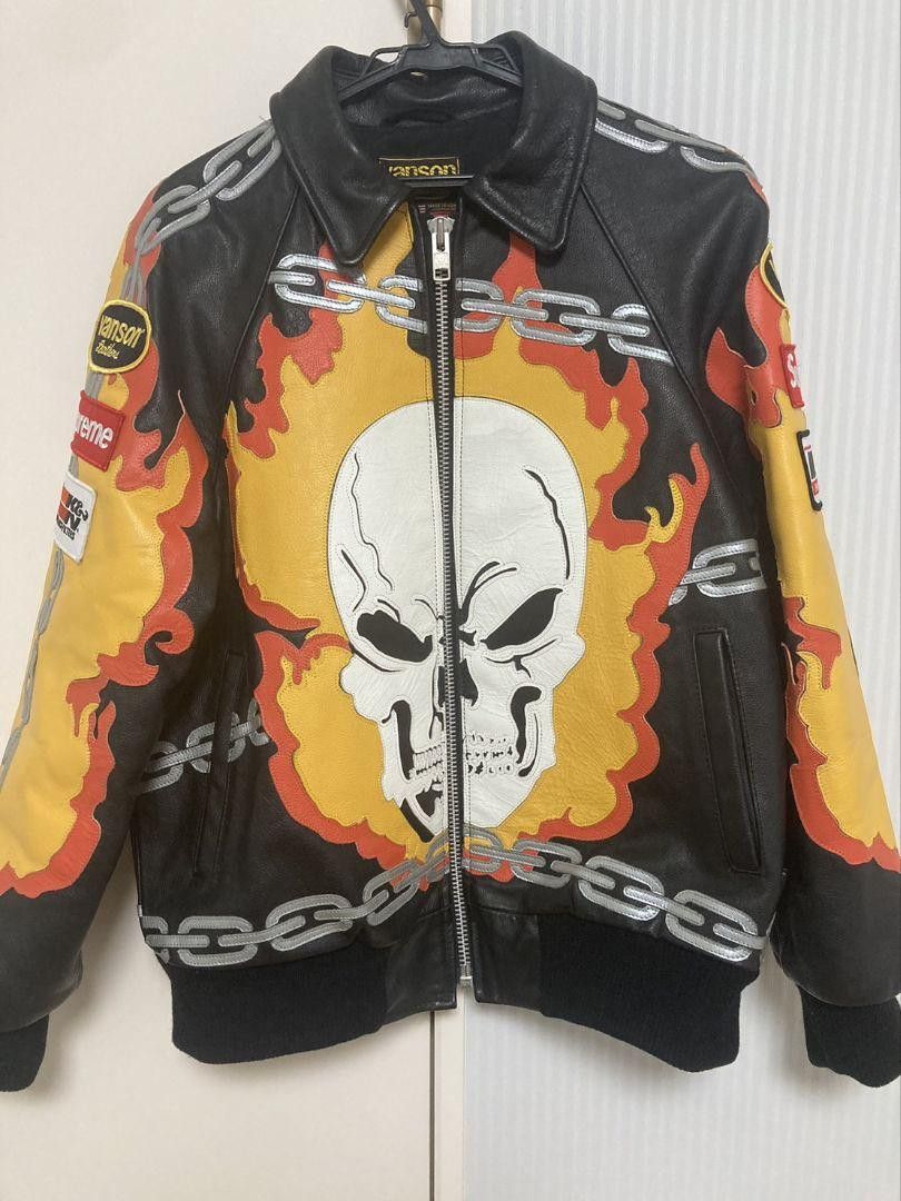 Supreme × Vanson Leathers Ghost Rider Jacket | Grailed