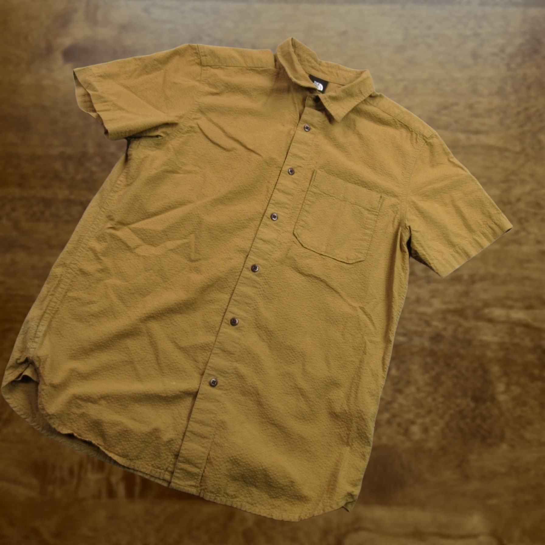 The North Face North Face Shirt Mens Medium Button Front Short Sleeve Pocket Outdoor Yellow Size US M / EU 48-50 / 2 - 1 Thumbnail