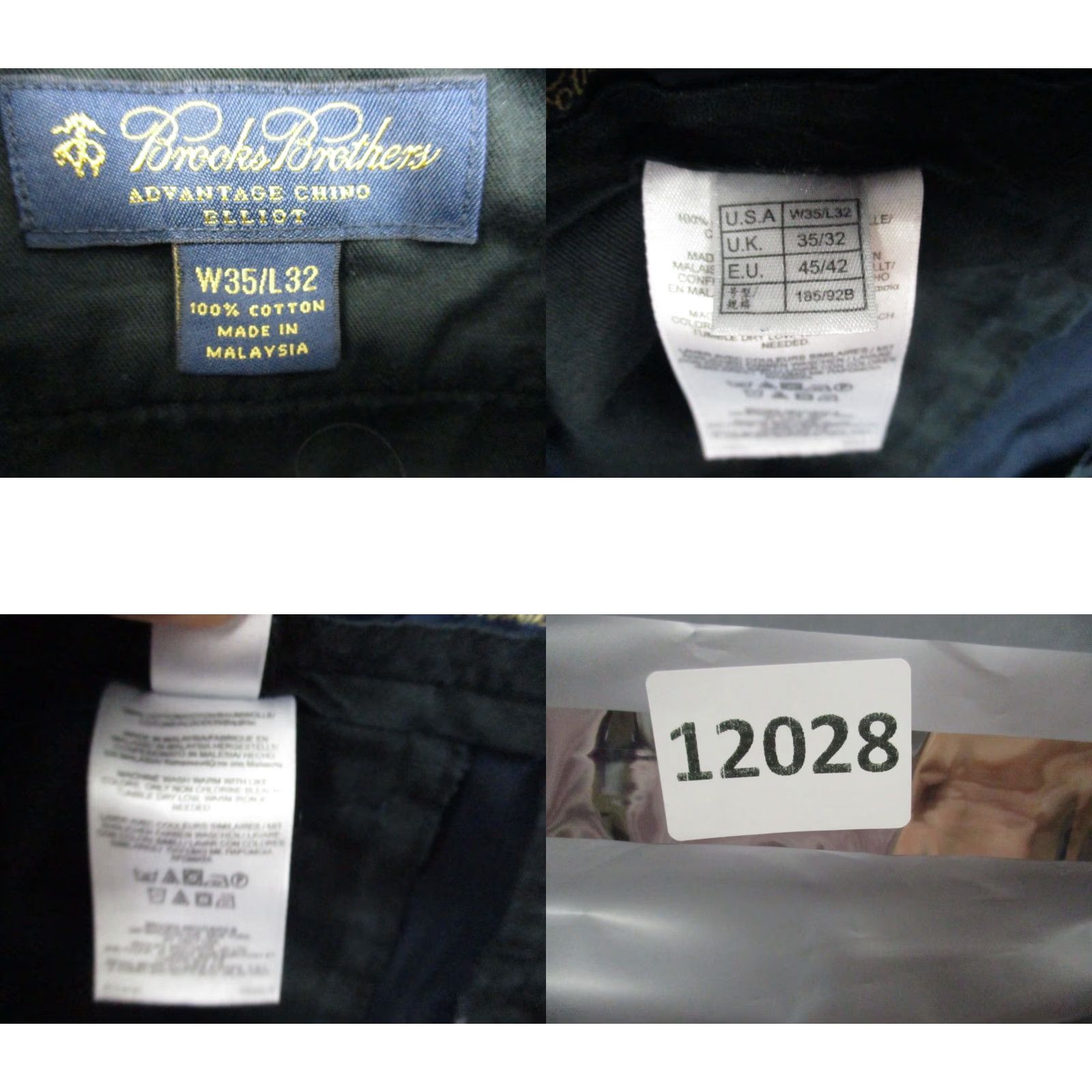 Brooks Brothers Brooks Brothers Chino Pants Men 35x32 Blue Cotton Relaxed Fit Regular Straight Pant 35 Blues Size US 35 - 8 Thumbnail