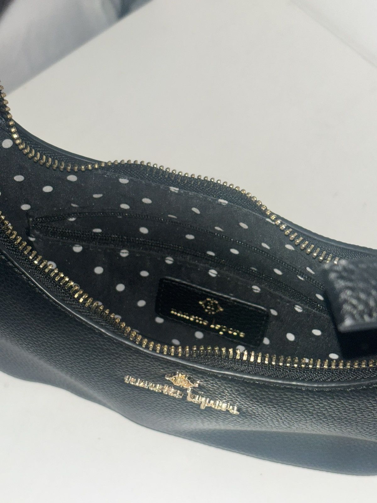 Nanette Lepore Nanette Lepore Black Leather Hobo Bag w/ Gold Hardware Size ONE SIZE - 3 Thumbnail