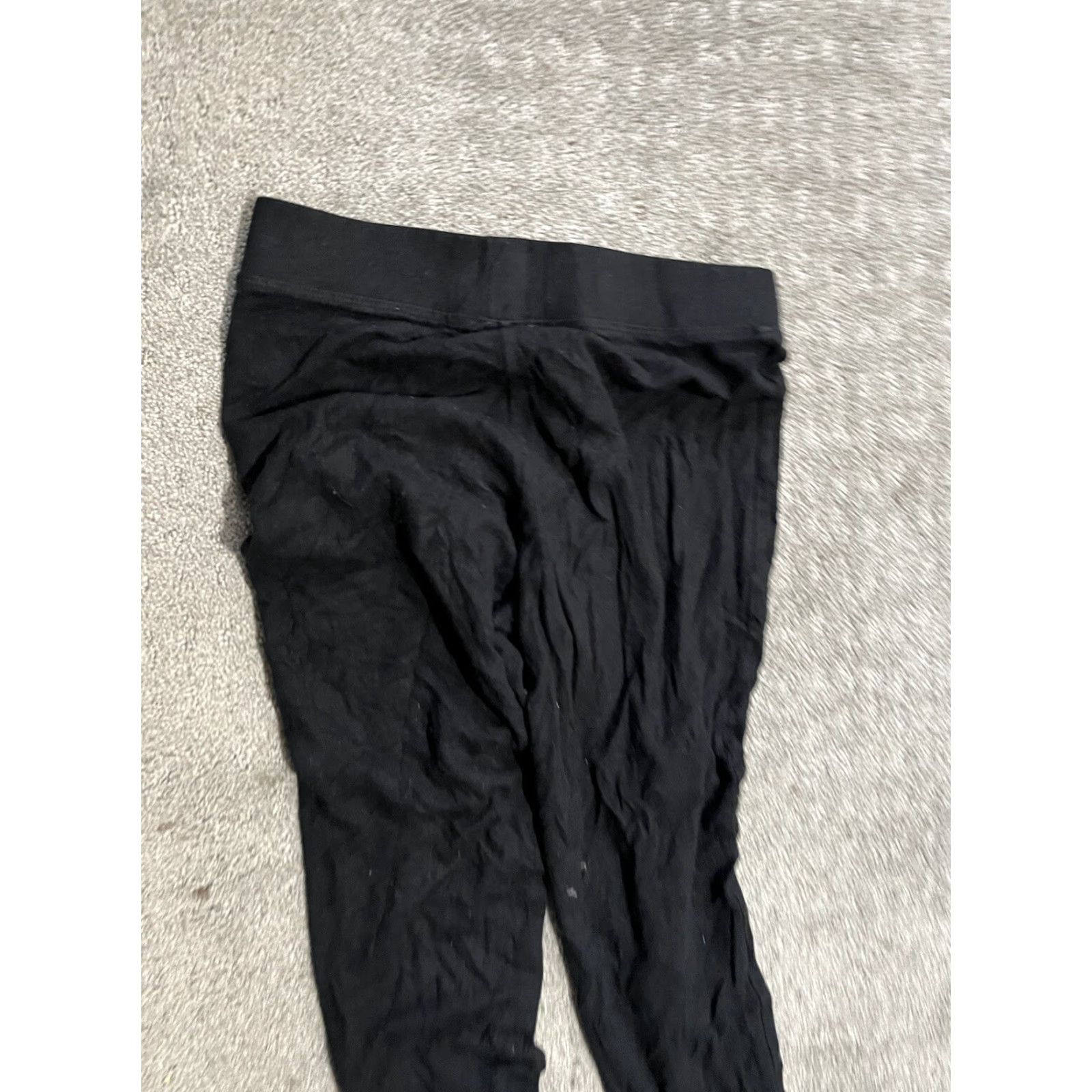 Gap VINTAGE Gap Leggings Sweatpants Women Black Pull On Active Pants XS Size 26" / US 2 / IT 38 - 4 Thumbnail